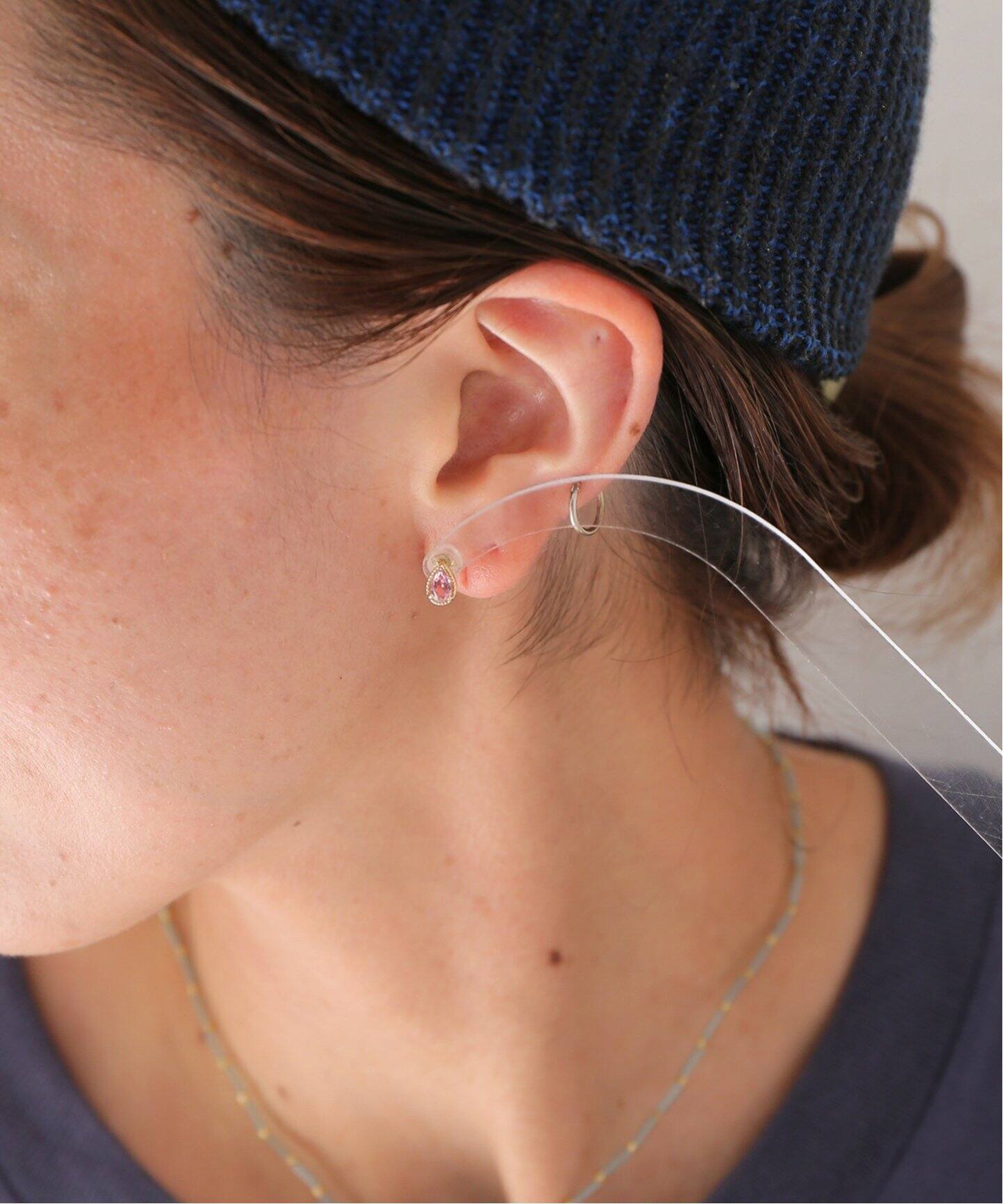 enasoluna/エナソルーナ】FANCY DROP EARRING (PINK TOURM：ピアス