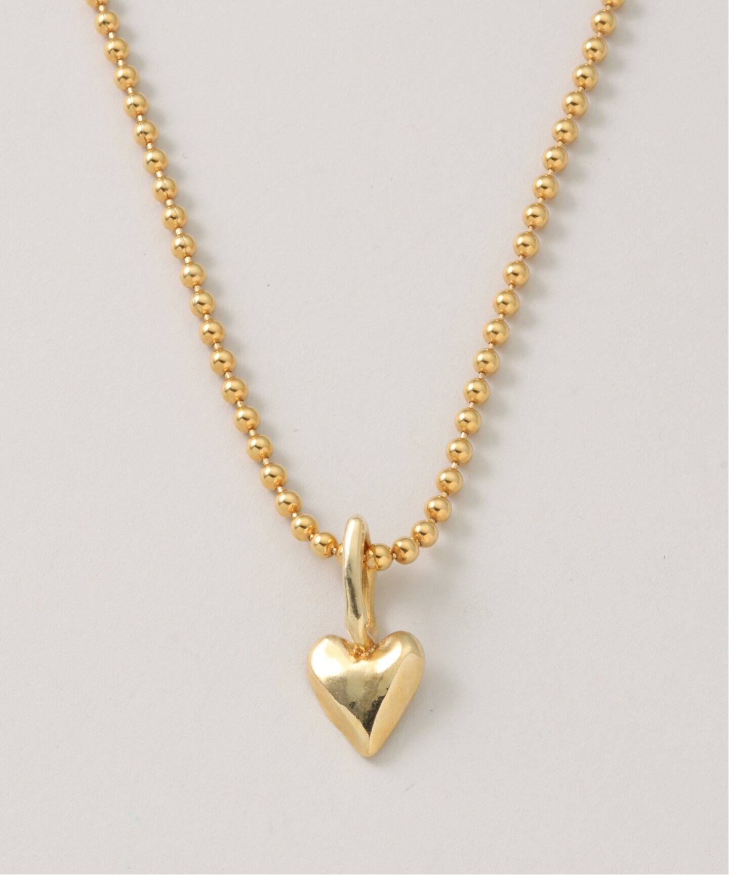MAISON DPULSE/メゾンドパルス】NECKLACE HEART CHARM K24G B103 