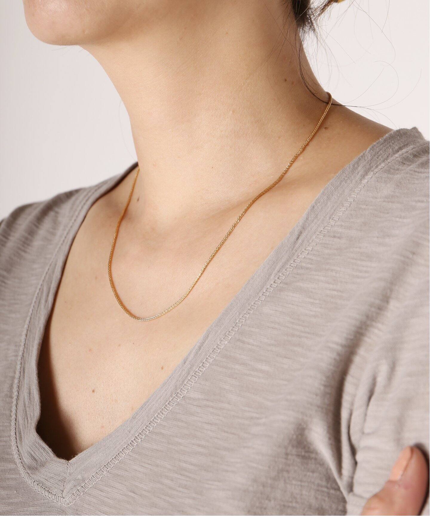 AZLEE/アズリー】THIN WHEAT CHAIN ネックレス（ネックレス）｜MUSE de  