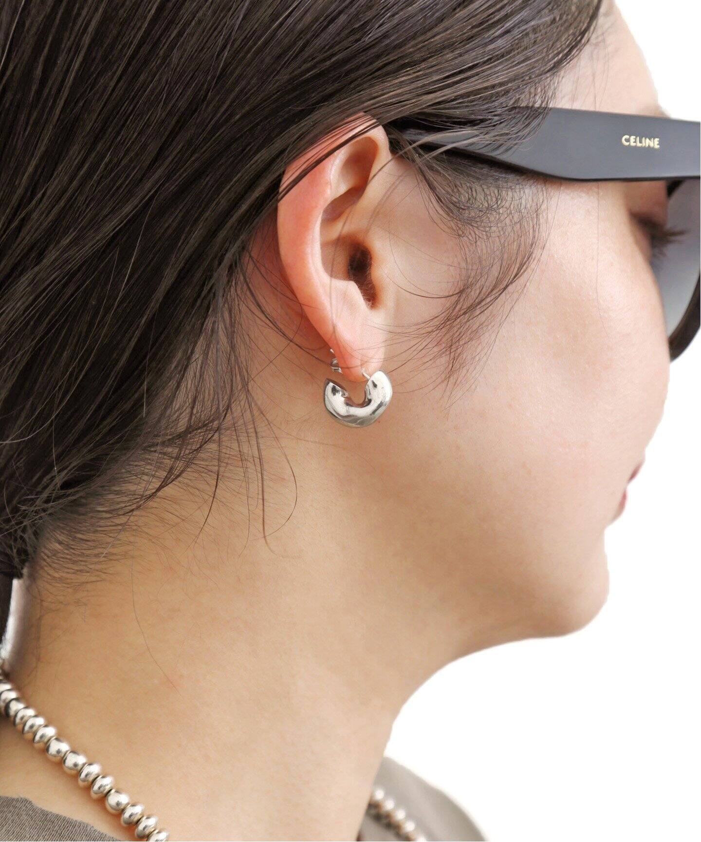 AGMES/アグメス】SMALL DAHLIA HOOPS（ピアス（両耳用））｜L 