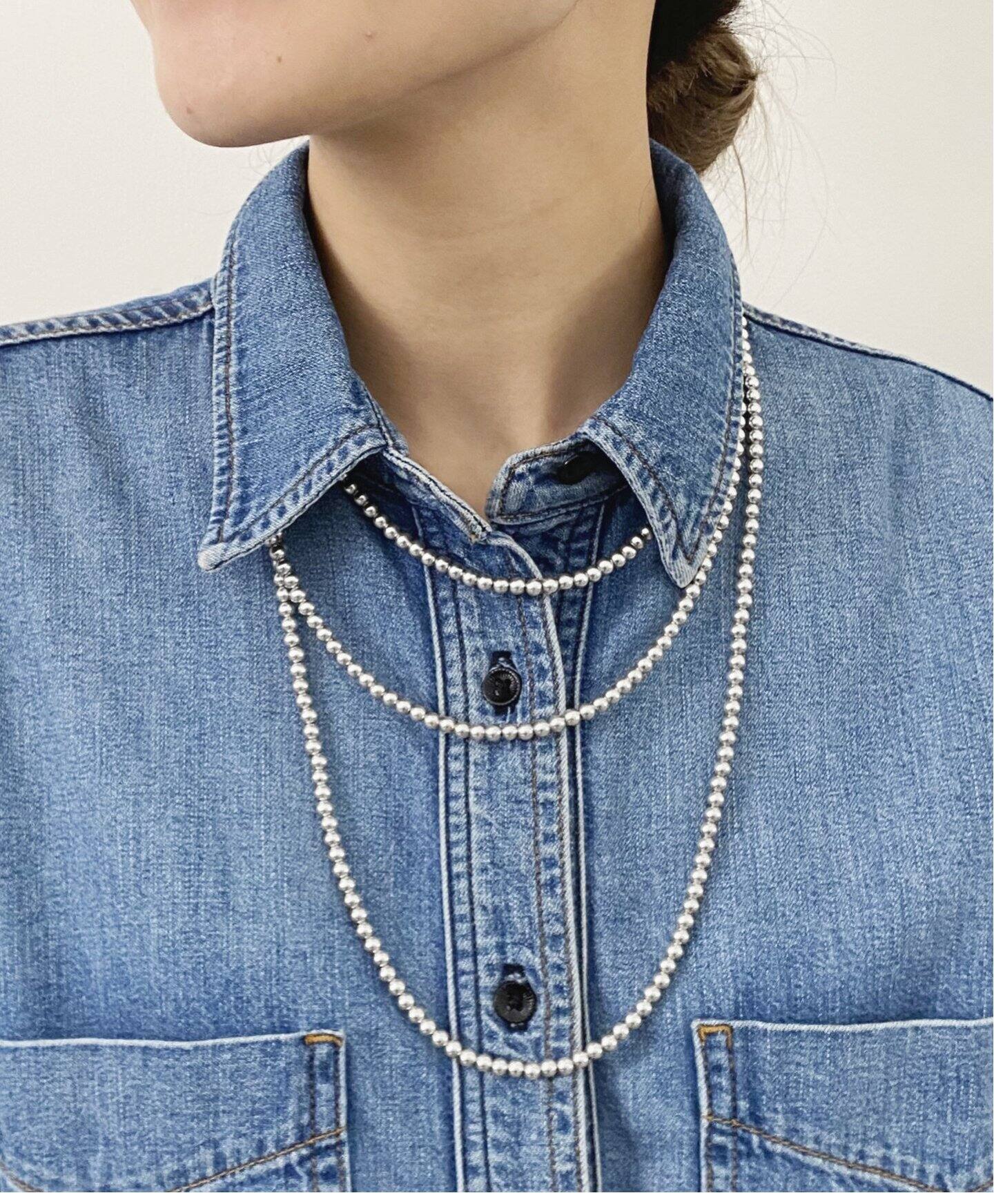 HARPO/ハルポ】4mm Navajo Pearl Necklace(180cm)（ネックレス）｜L  