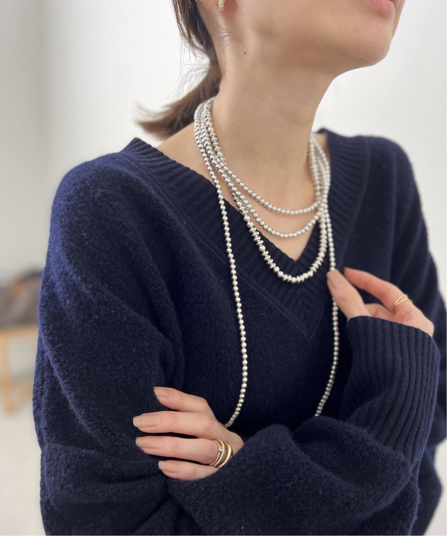 HARPO/ハルポ】5mm Navajo Pearl Necklace (120cm)（ネックレス）｜L  