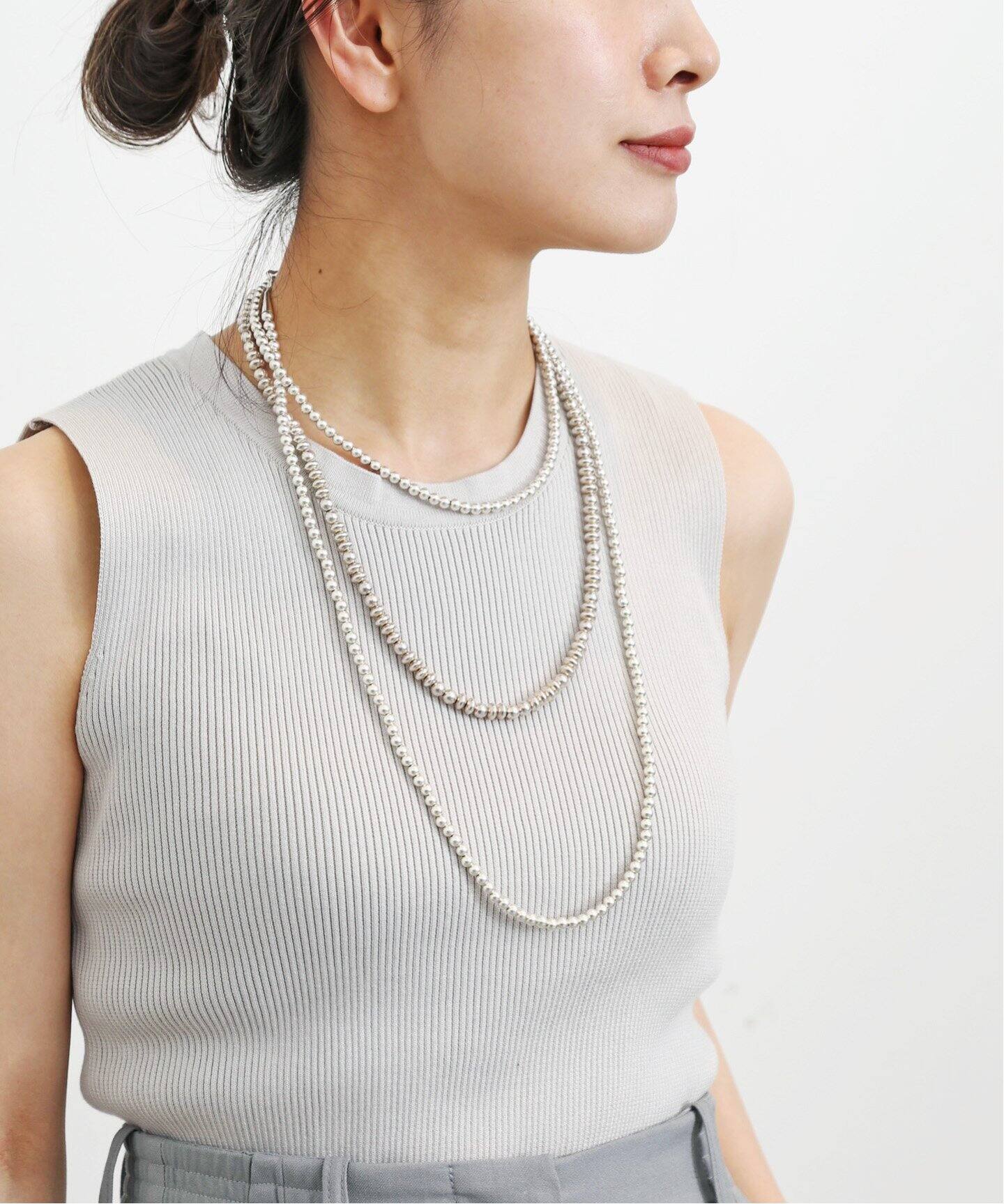 HARPO/ハルポ】Mix Navajo Pearl Necklace(45cm)（ネックレス）｜L  