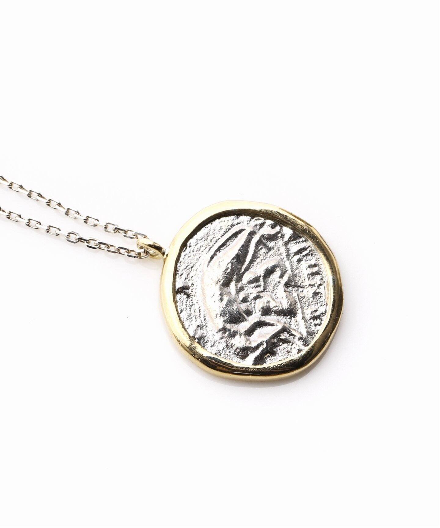 GIGI/ジジ】60cm silver mix Roman coin necklace（ネックレス）｜AP  