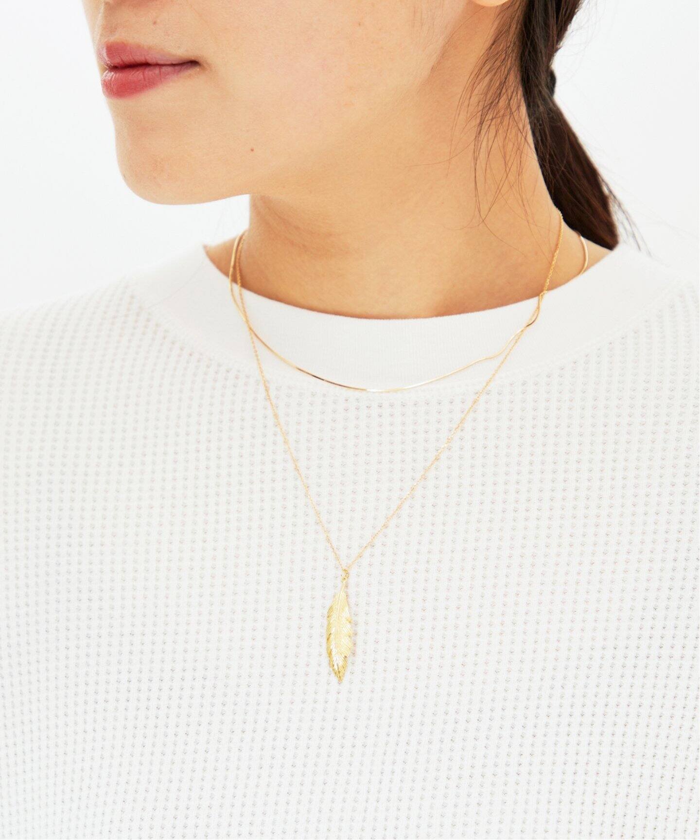 GIGI/ジジ】42cm feather necklace（ネックレス）｜AP STUDIO 