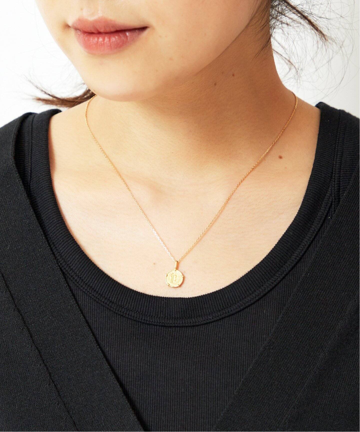 GIGI/ジジ】44cm Blackletter coin necklace（ネックレス）｜AP STUDIO 