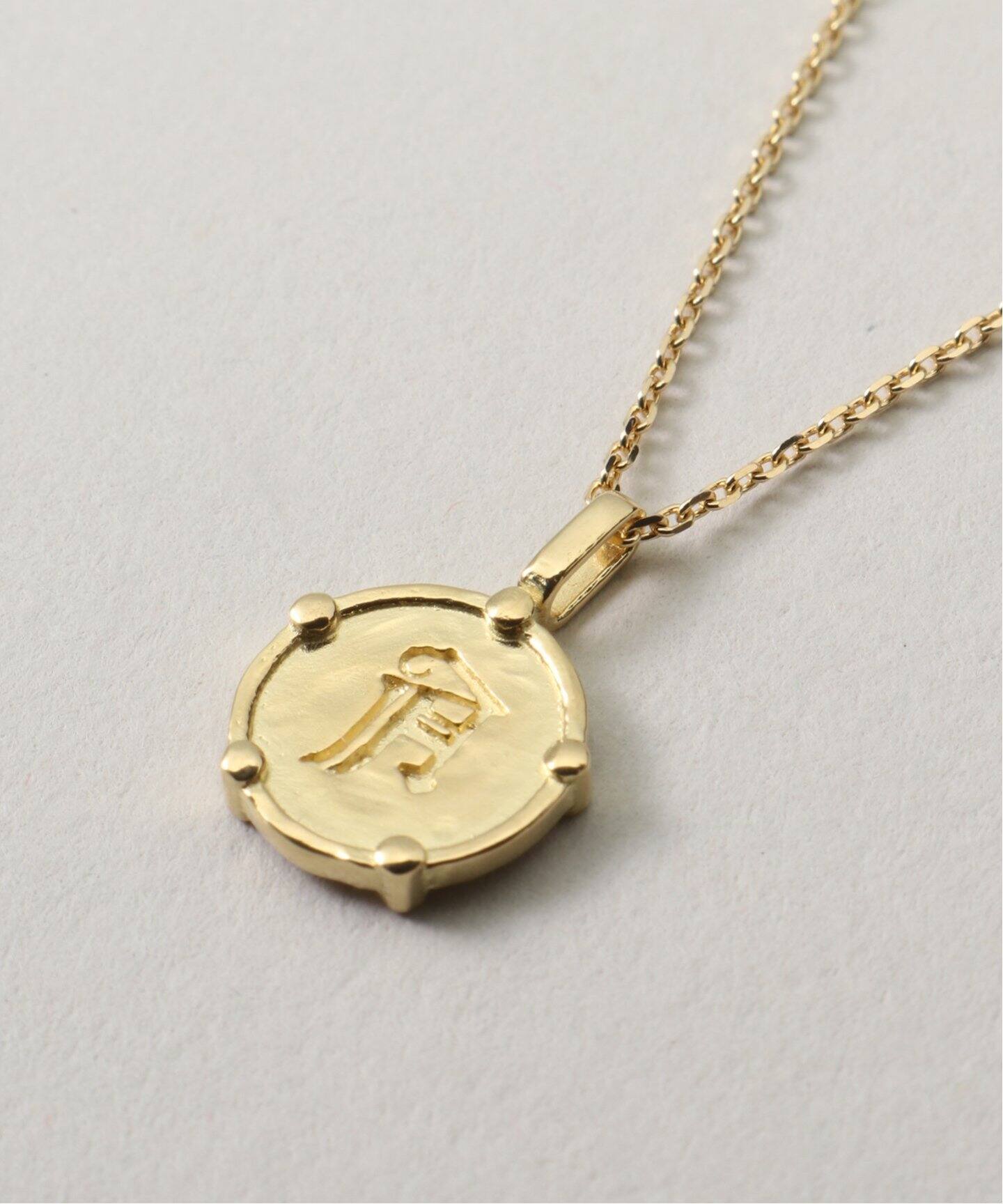 GIGI/ジジ】44cm Blackletter coin necklace（ネックレス）｜AP STUDIO 