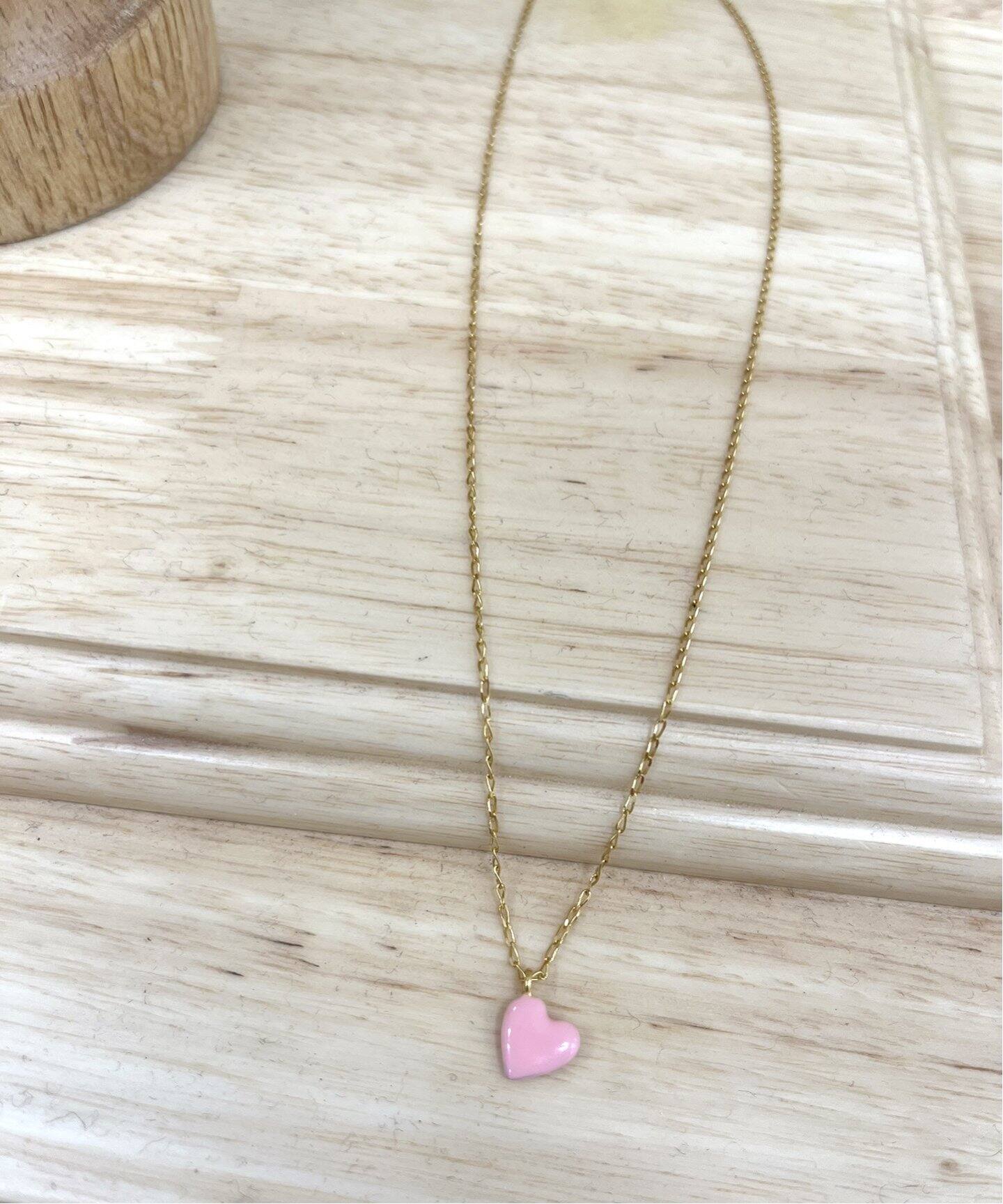 momocreatura/モモクリアチュラ】Enamel Heart Necklace（ネックレス  