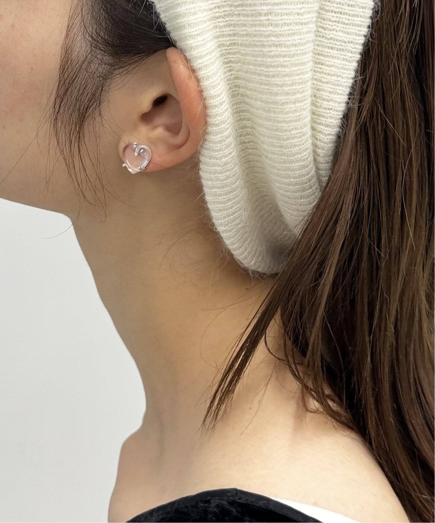 ANNIKA INEZ/アニカイネズ】Gem Heart Studs Sml（ピアス（両耳用 