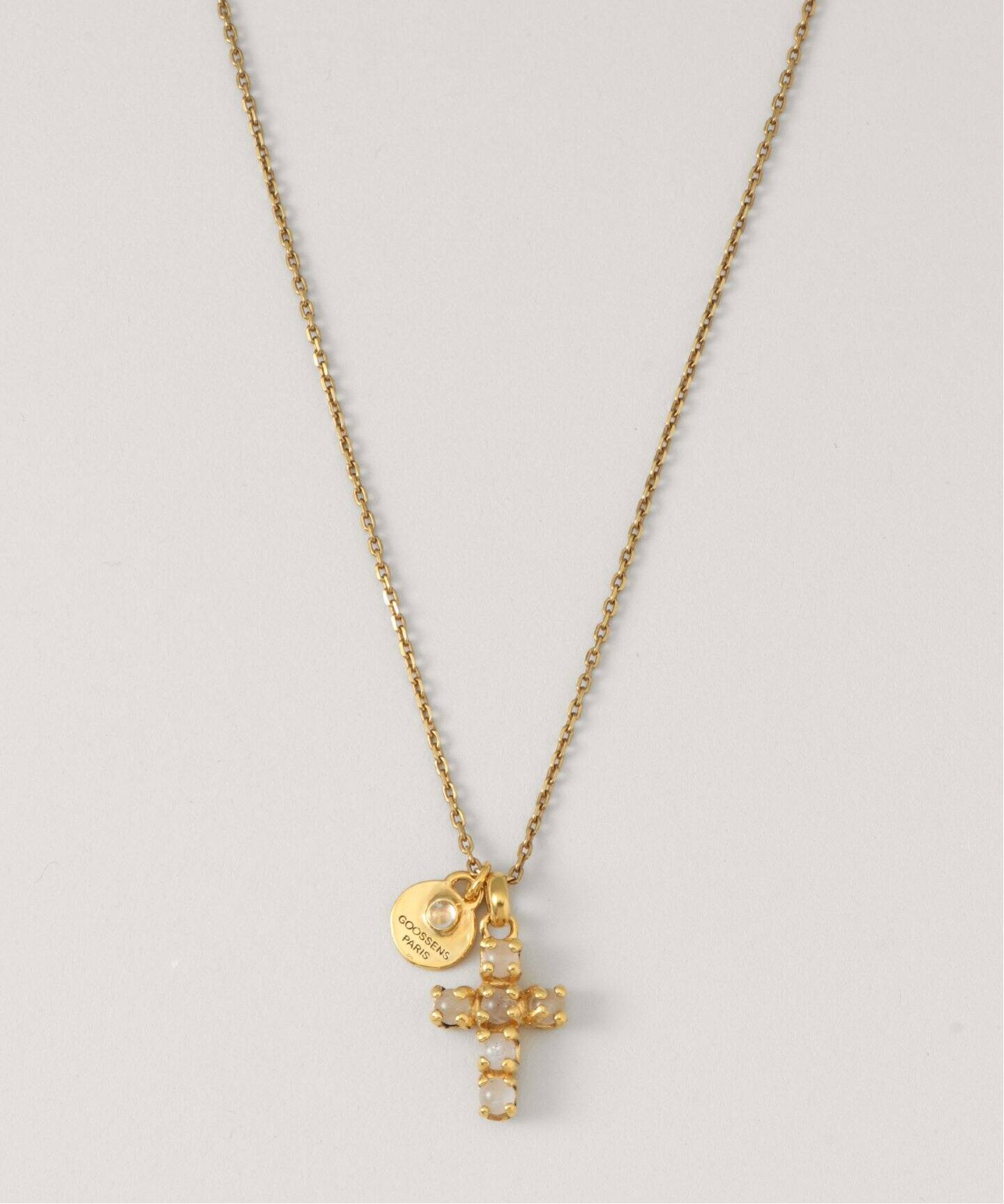GOOSSENS PARIS/グーセンスパリ】 STONES cross pendant（ネックレス 