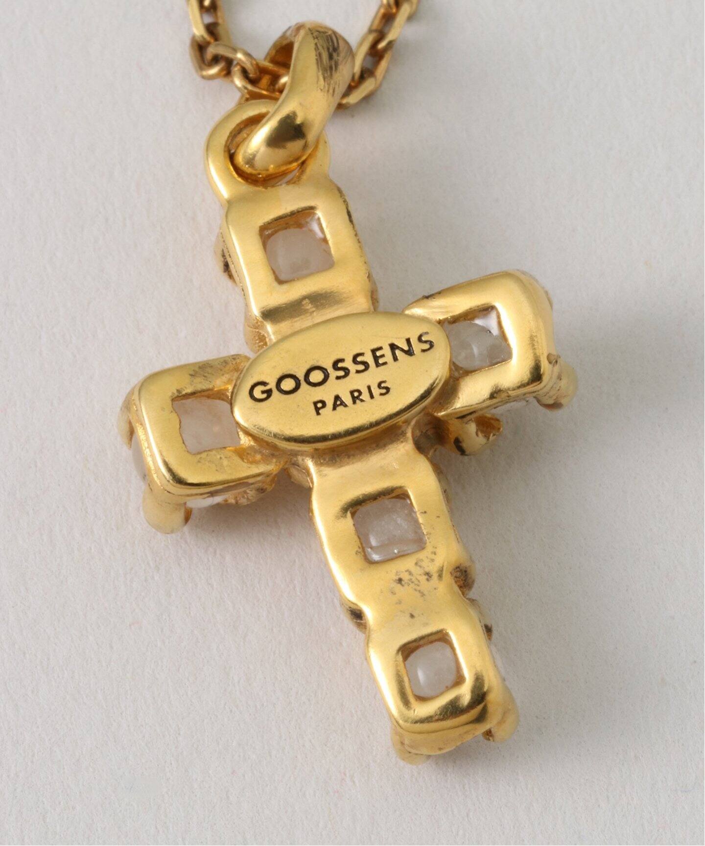 GOOSSENS PARIS/グーセンスパリ】 STONES cross pendant（ネックレス 