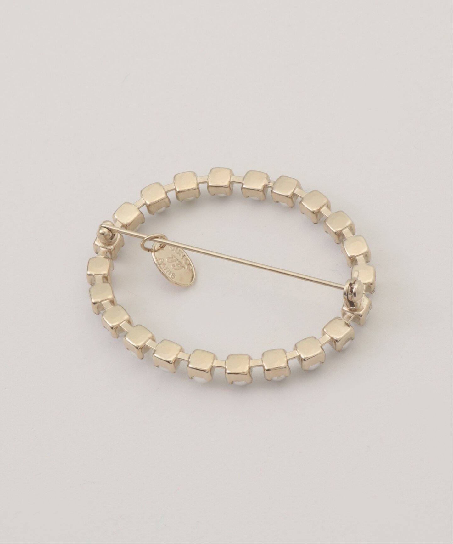 Junco Paris/ジュンコパリ】big oval resin pearl brooch ブローチ 