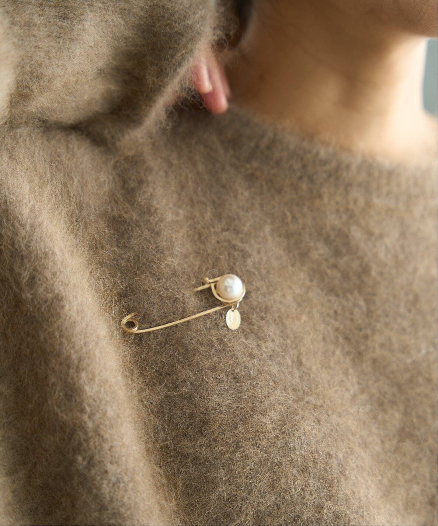 Junco Paris/ジュンコパリ】big glass pearl brooch ブローチ（その他 