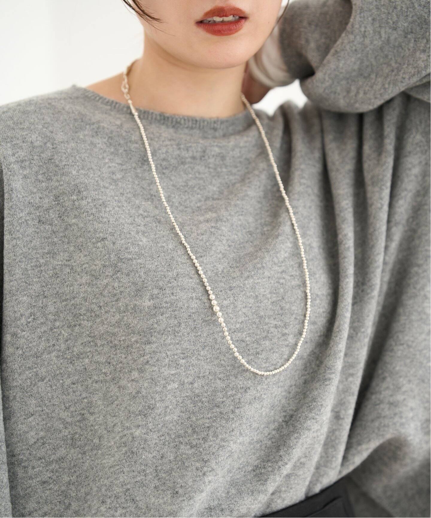 ERICKA NICOLAS BEGAY】NAVAHOP GRADATION PEARL ネックレス 80cm 