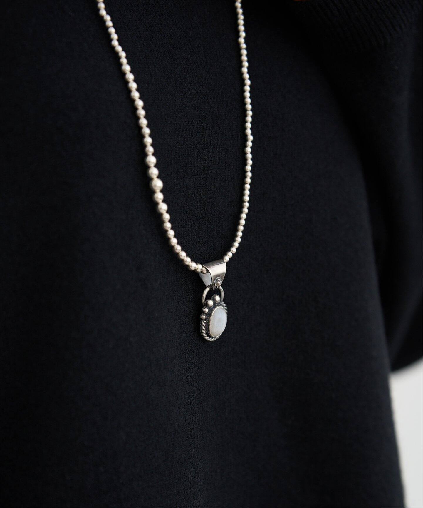 ERICKA NICOLAS BEGAY】NAVAHOP GRADATION PEARL ネックレス 80cm 