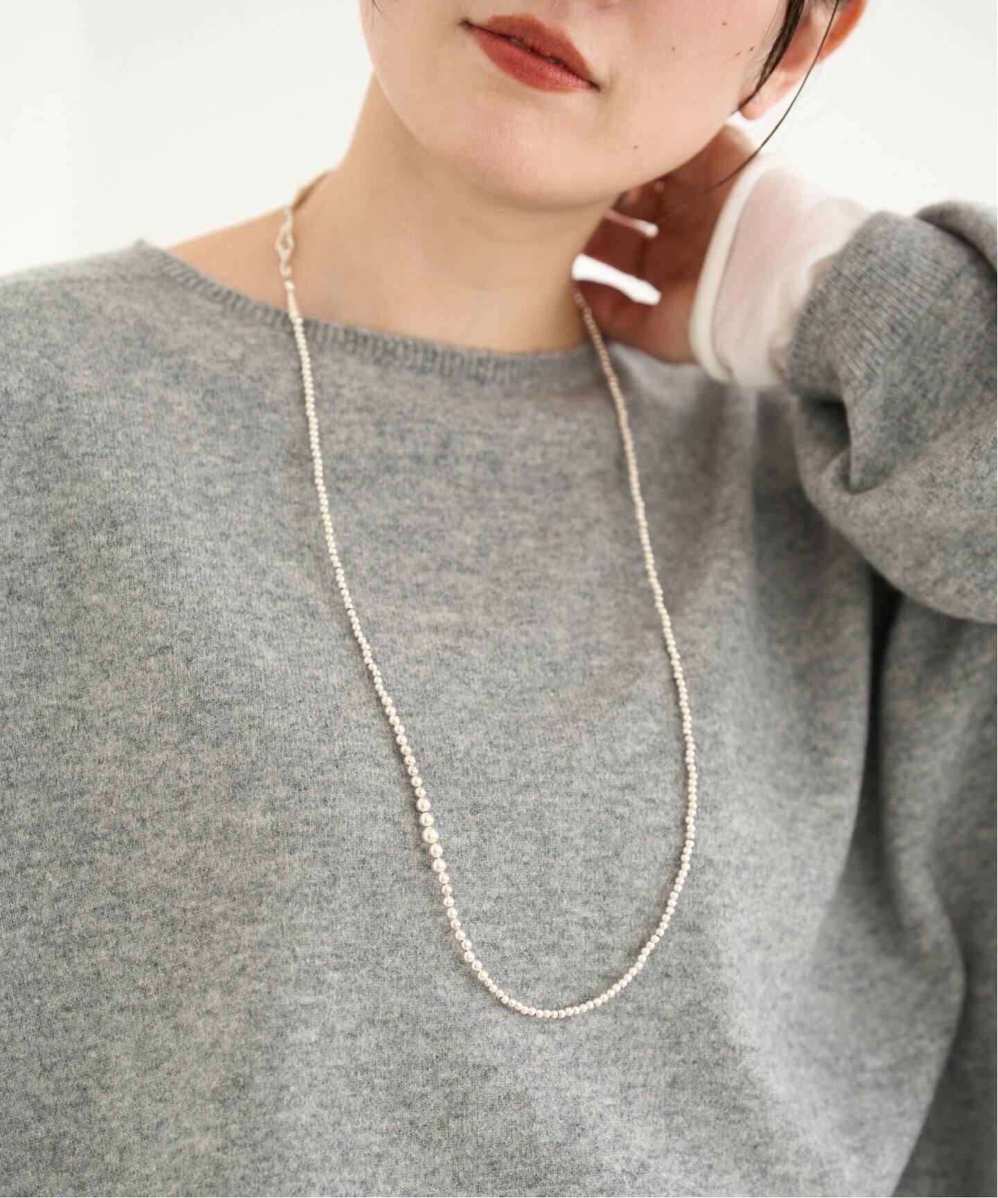 ERICKA NICOLAS BEGAY】NAVAHOP GRADATION PEARL ネックレス 80cm 