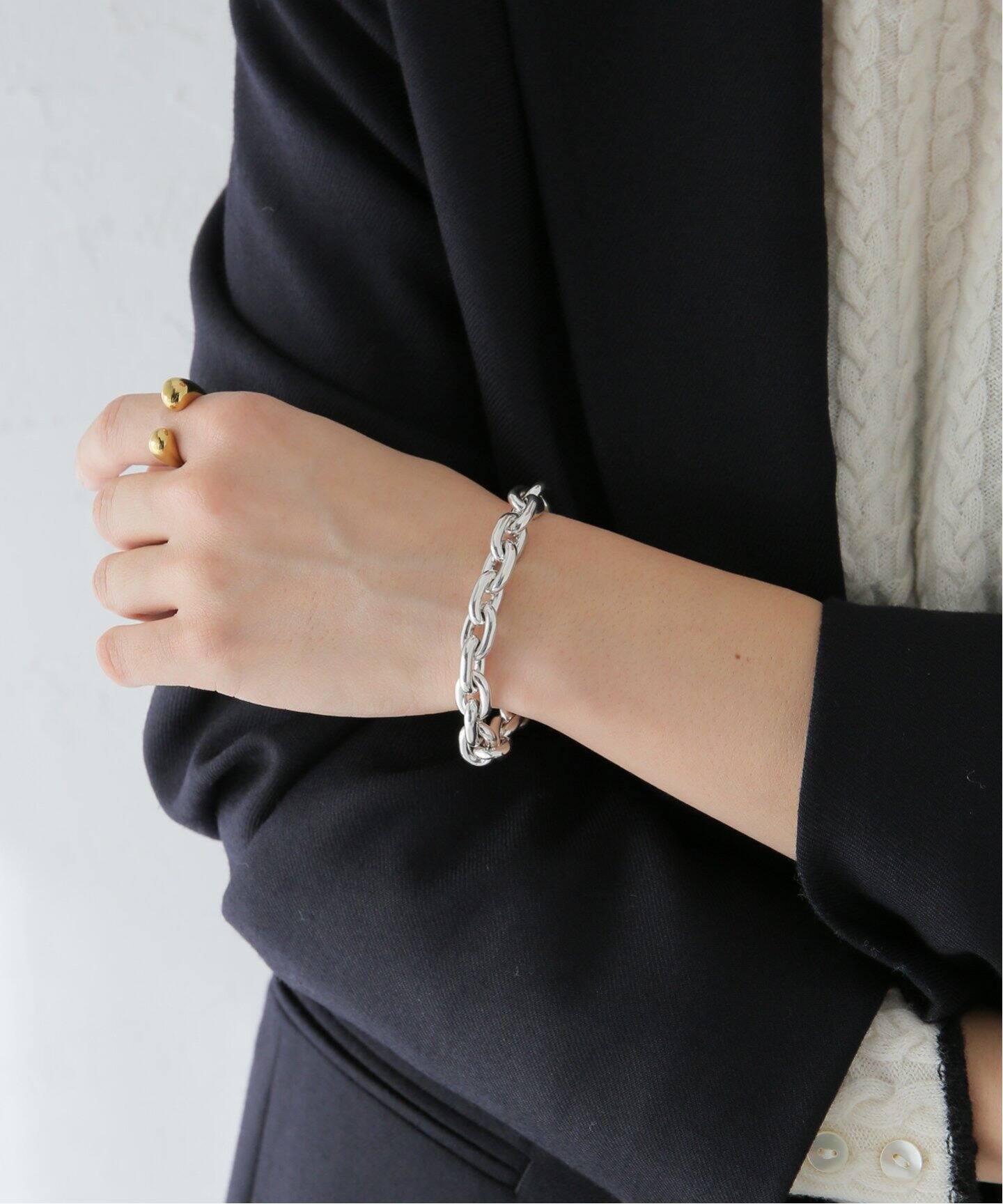 PHILIPPE AUDIBERT/フィリップ・オーディベール】太チェーンバングル  