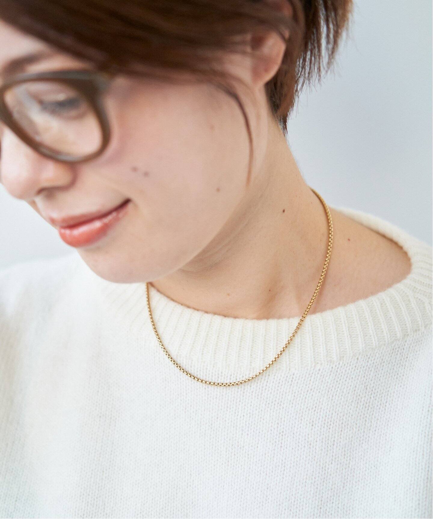 LAURA LOMBARDI/ローラロンバルディ】 ESSENTIAL BOX CHAIN ネックレス 