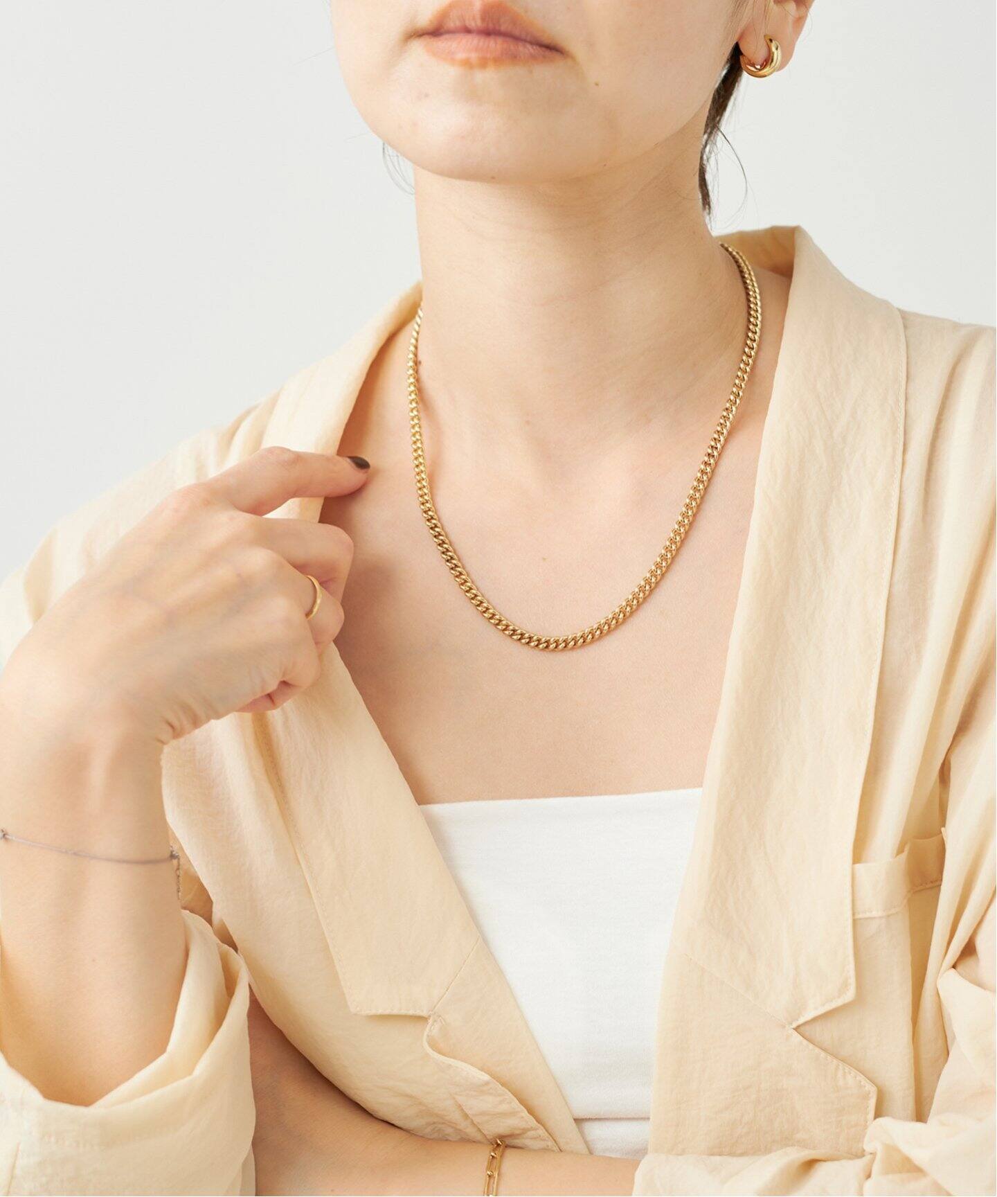 LAURA LOMBARDI/ローラロンバルディ】 CURB CHAIN 18 ネックレス 