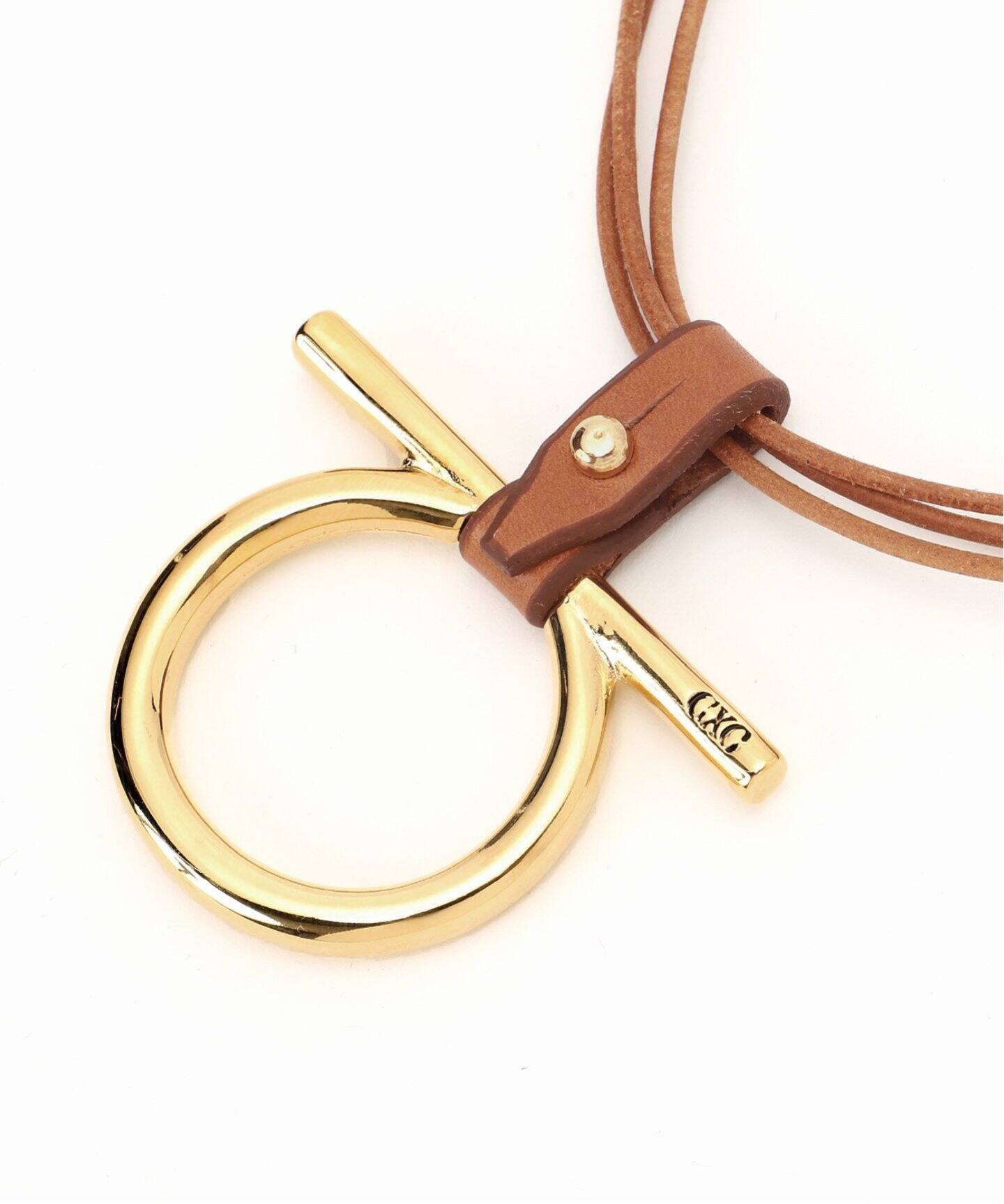 CXC/シーエックスシー】 LEATHER CIRCLE ネックレス（ネックレス 