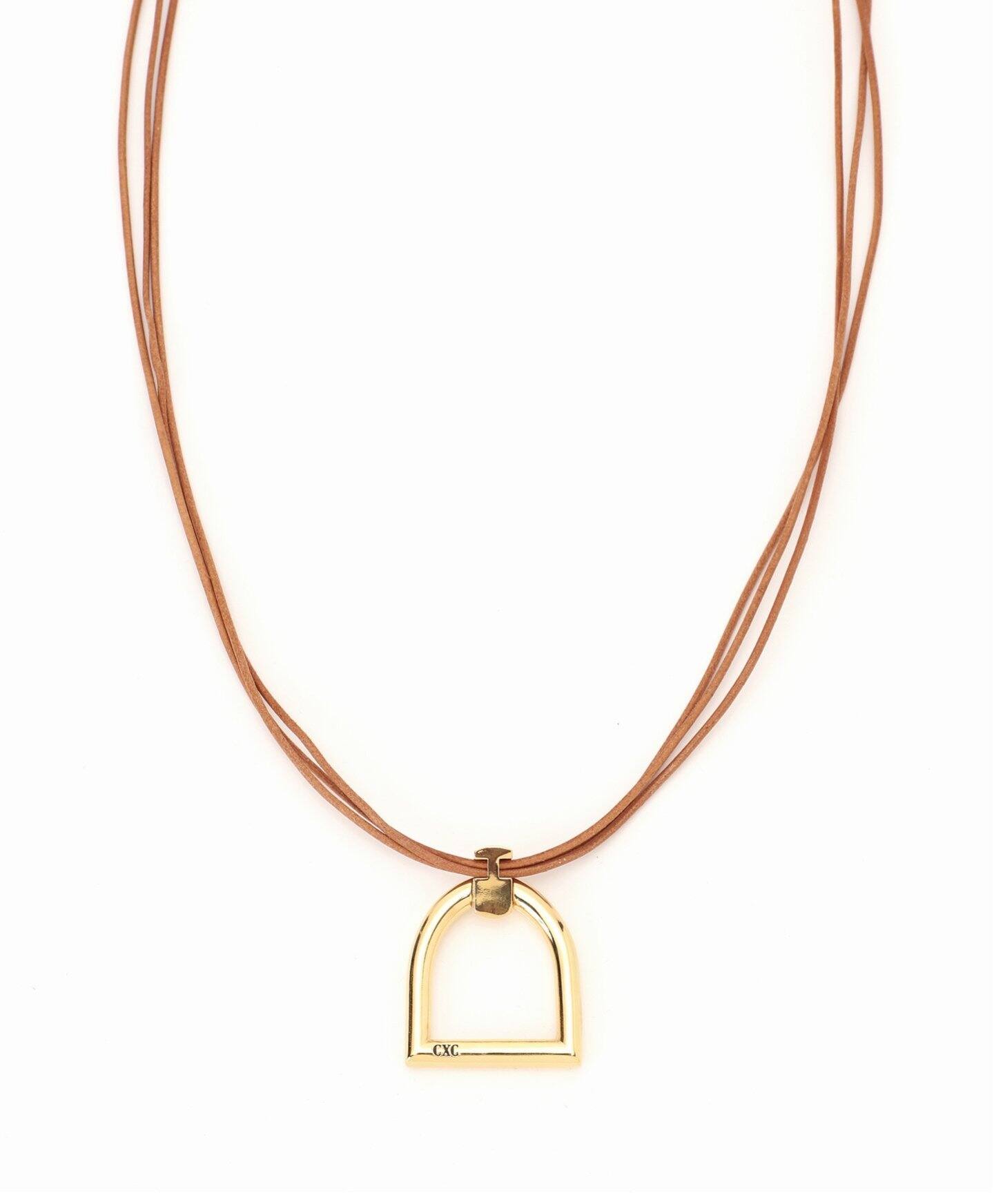 CXC/シーエックスシー】別注 LEATHER ARCH ネックレス（ネックレス 
