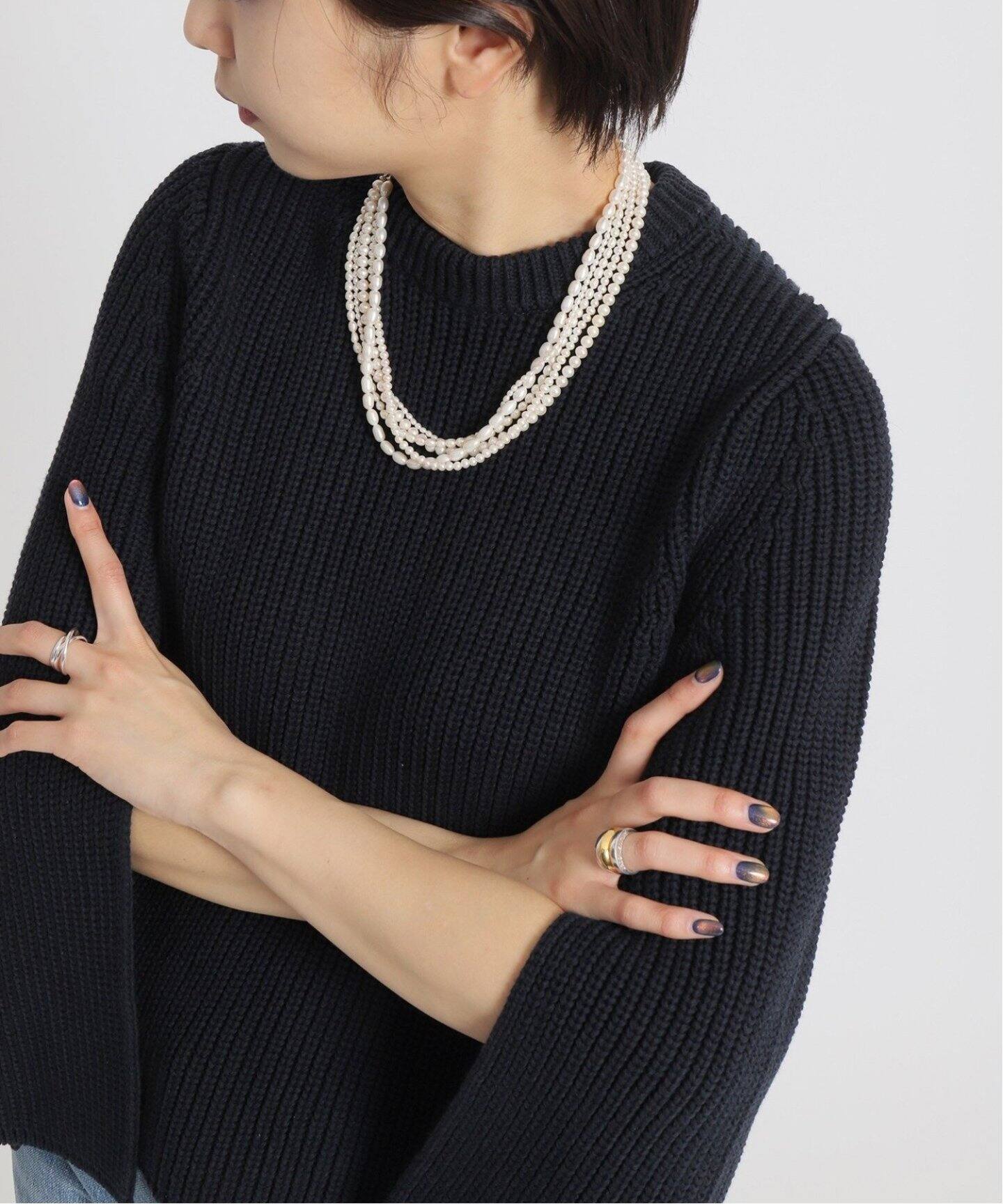 追加》【Junco Paris/ジュンコパリ】別注 淡水パール 5連ネックレス 