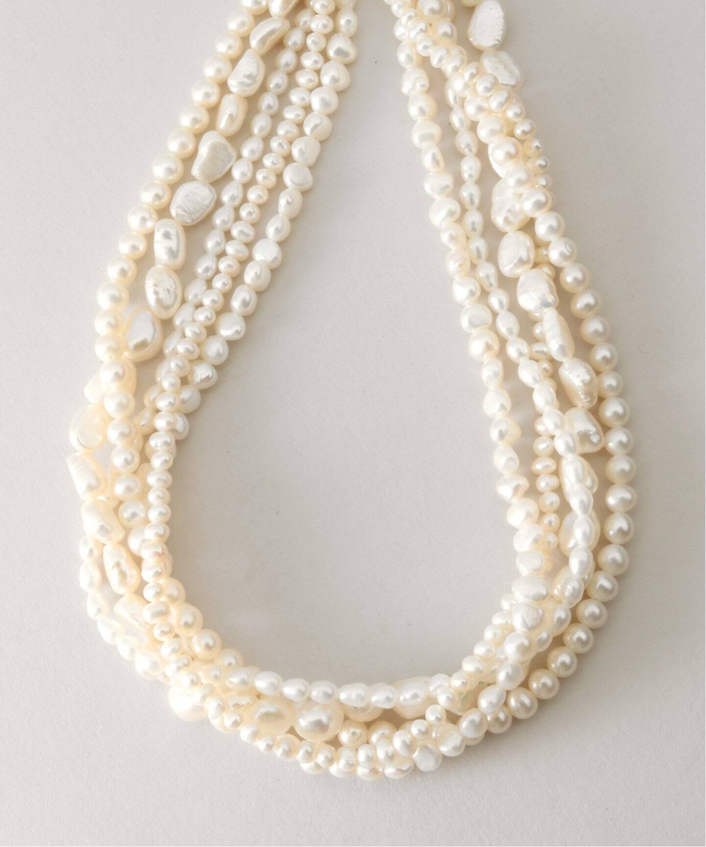 追加》【Junco Paris/ジュンコパリ】別注 淡水パール 5連ネックレス  