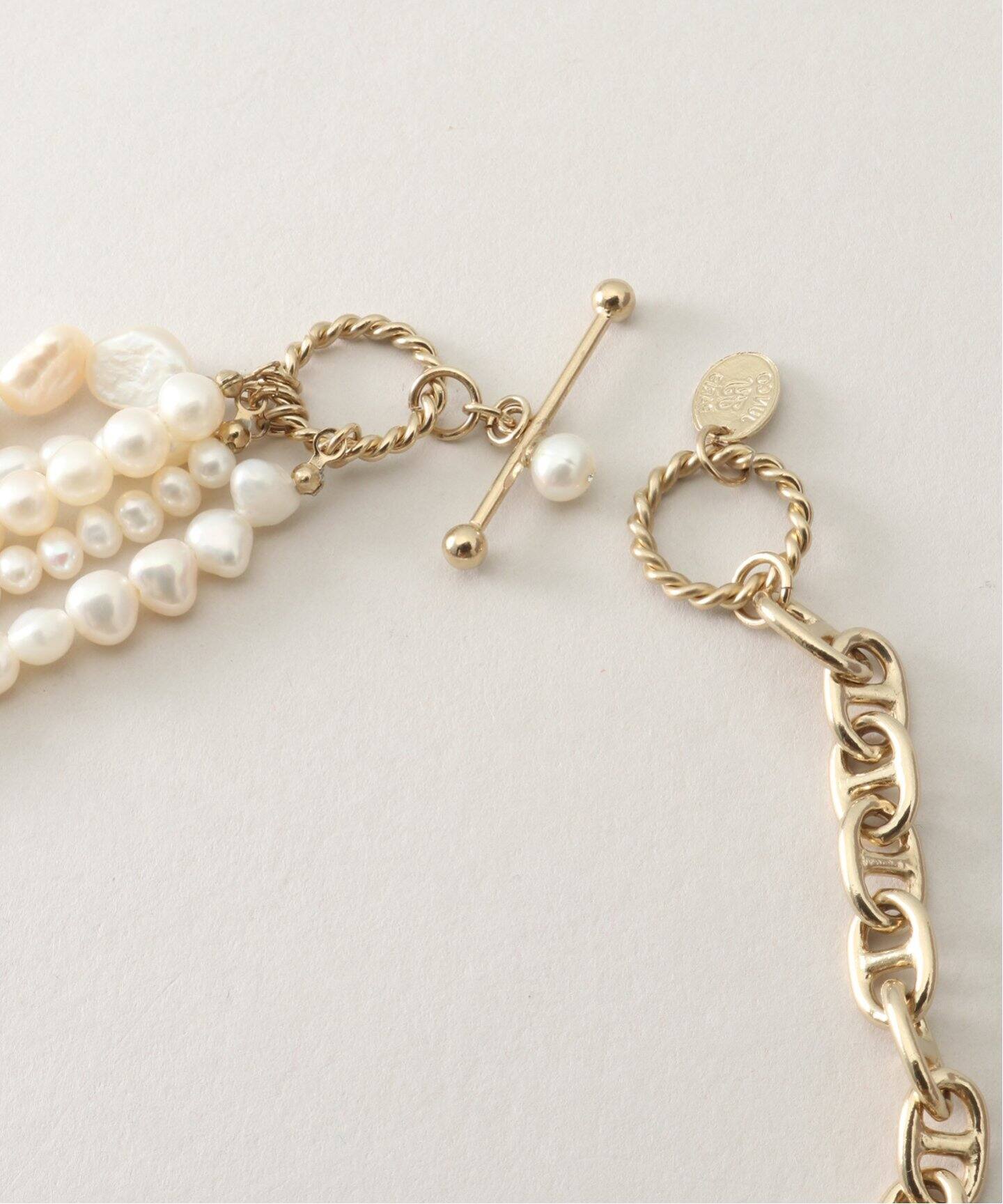 追加》【Junco Paris/ジュンコパリ】別注 淡水パール 5連ネックレス  