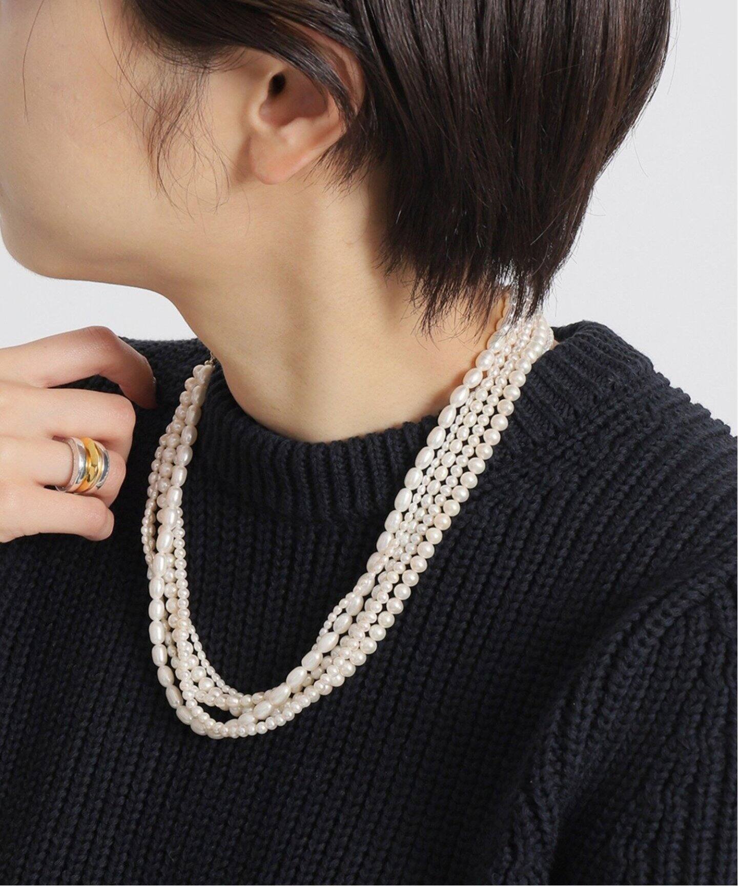 追加》【Junco Paris/ジュンコパリ】別注 淡水パール 5連ネックレス  