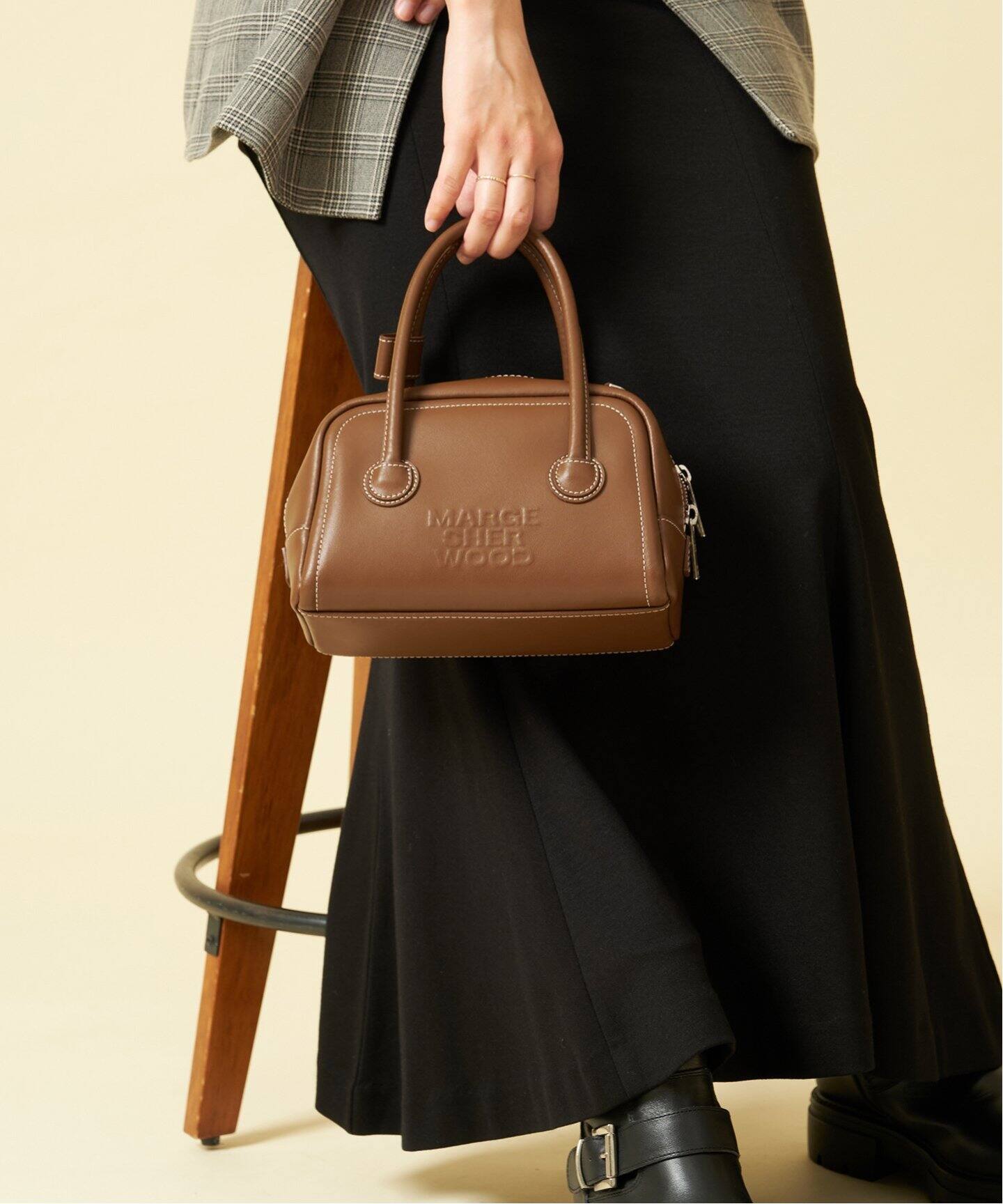 MARGE SHERWOOD/マージシャーウッド】 SOFT TOTE MINI（ハンドバッグ 