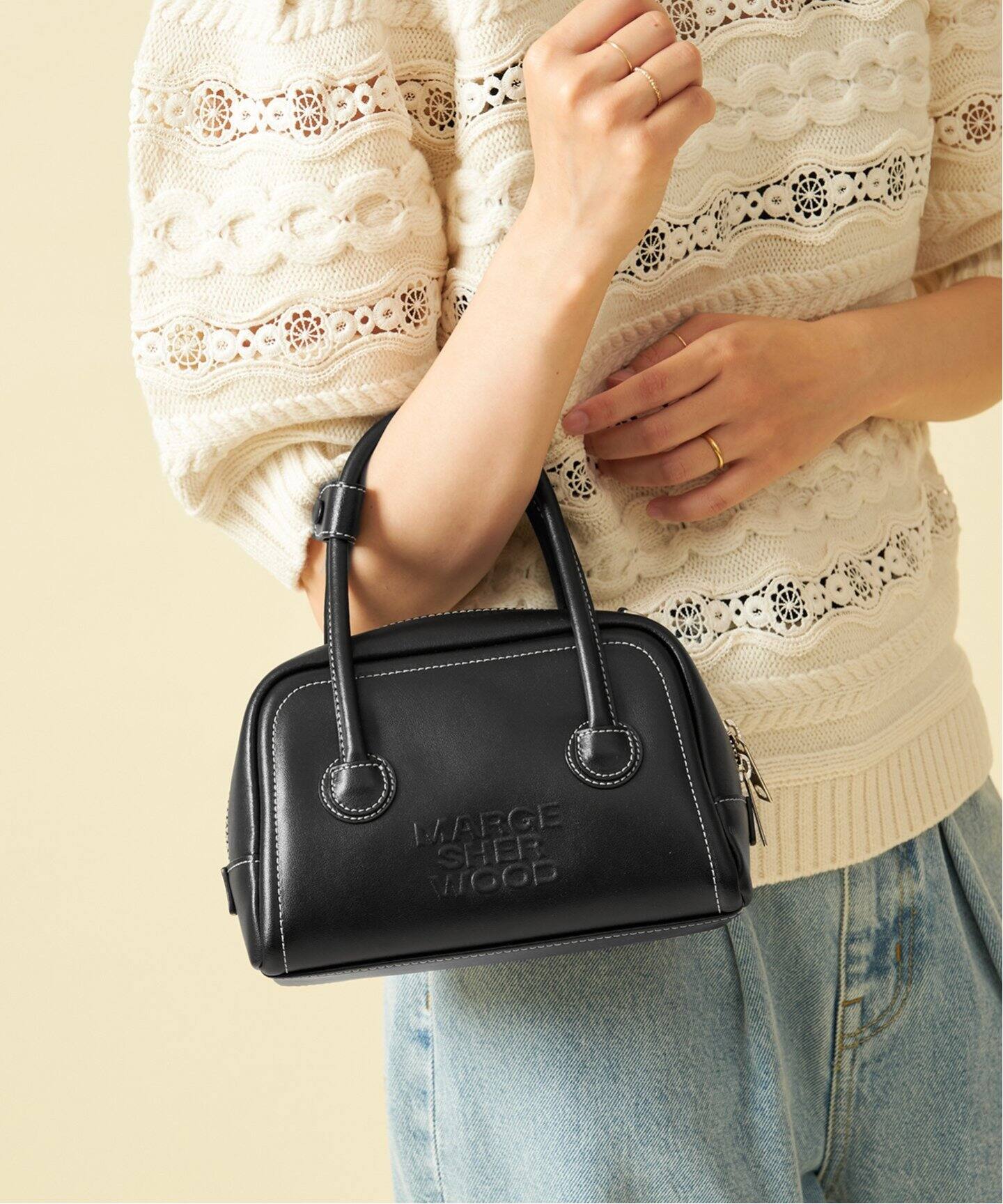 MARGE SHERWOOD/マージシャーウッド】 SOFT TOTE MINI（ハンドバッグ  