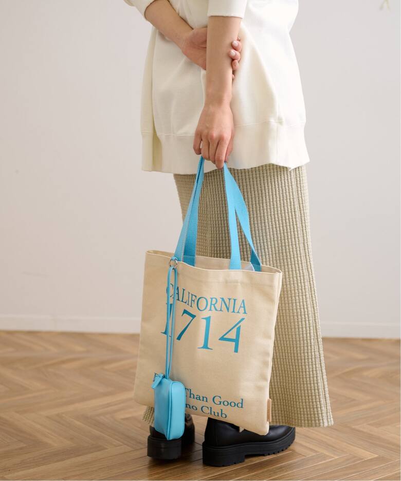 BETTER THAN GOOD/ベターザングッド】LEATHER PORCH W/PRINTEDトート  