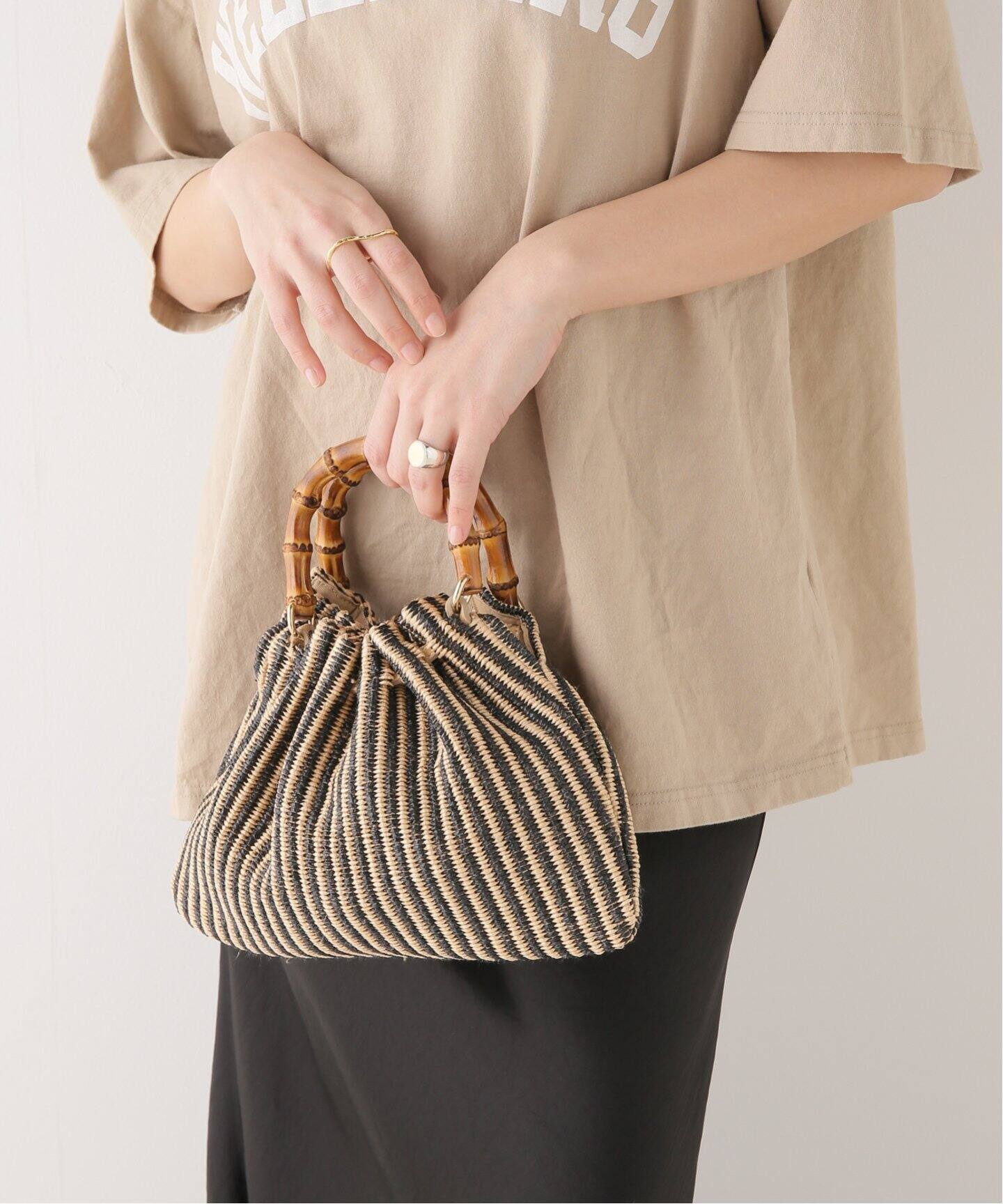 CATERINA BERTINI/カテリナ ベルティーニ】バンブーハンドルBAG 