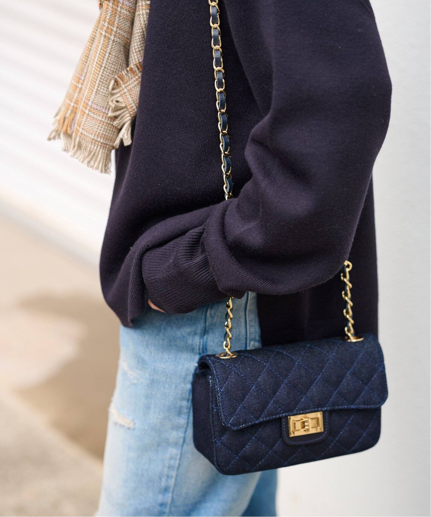 AULENTTI/オウレンティ】デニムキルティングバッグ（ショルダーバッグ  