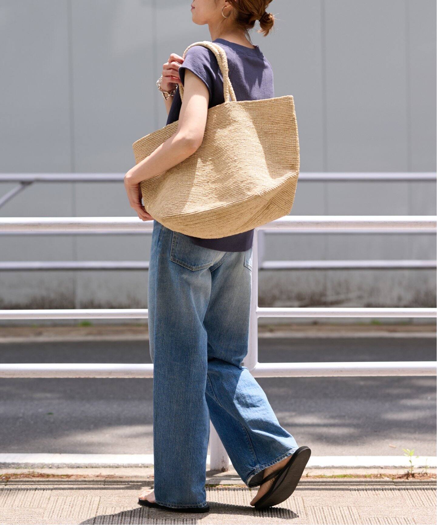 AFRICAN SQUARE/アフリカンスクエア】別注ラフィアBAG（かごバッグ 