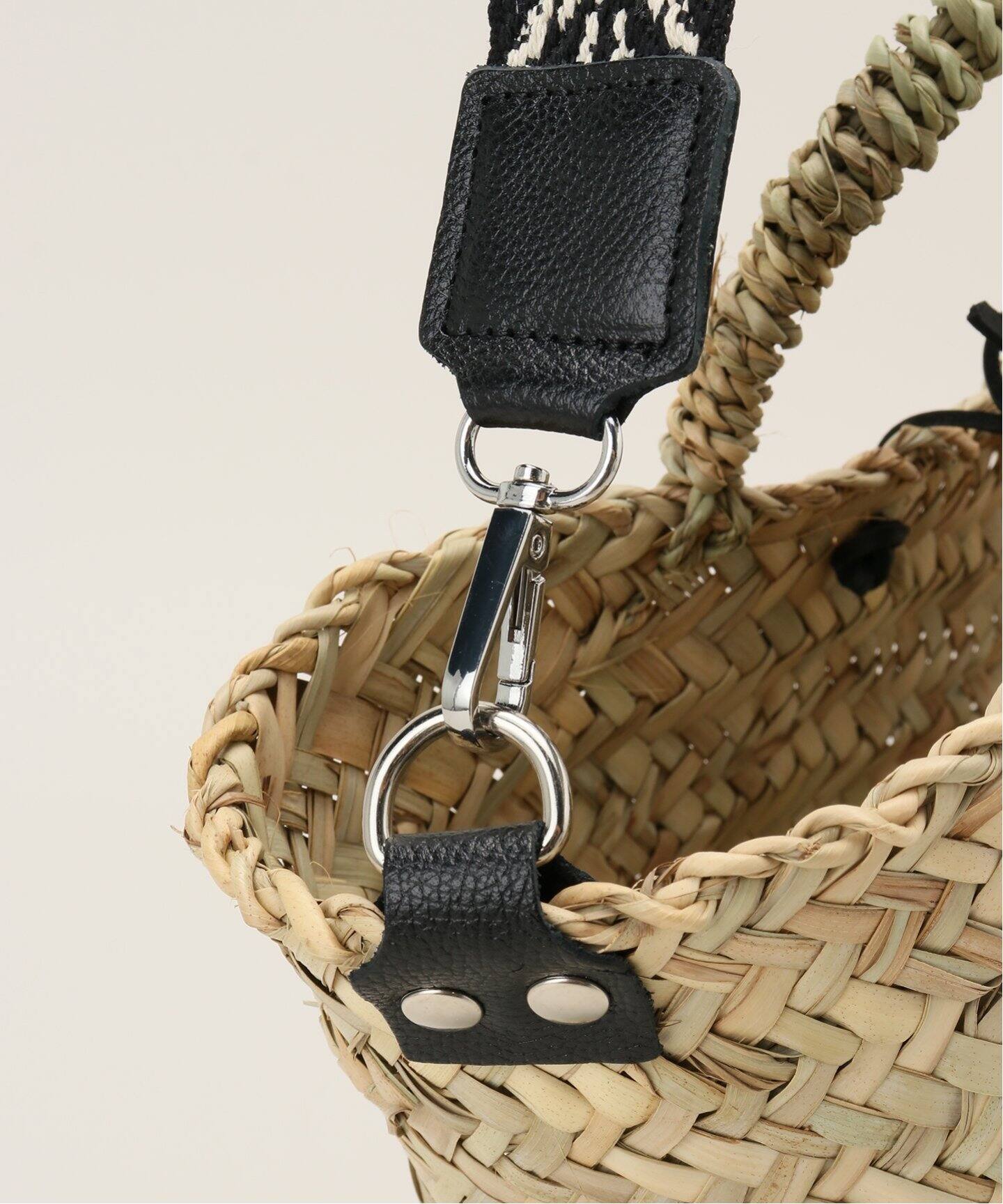 MICAELA SPADONI/ミカエラスパドーニ】ストラップ付カゴM（かごバッグ  