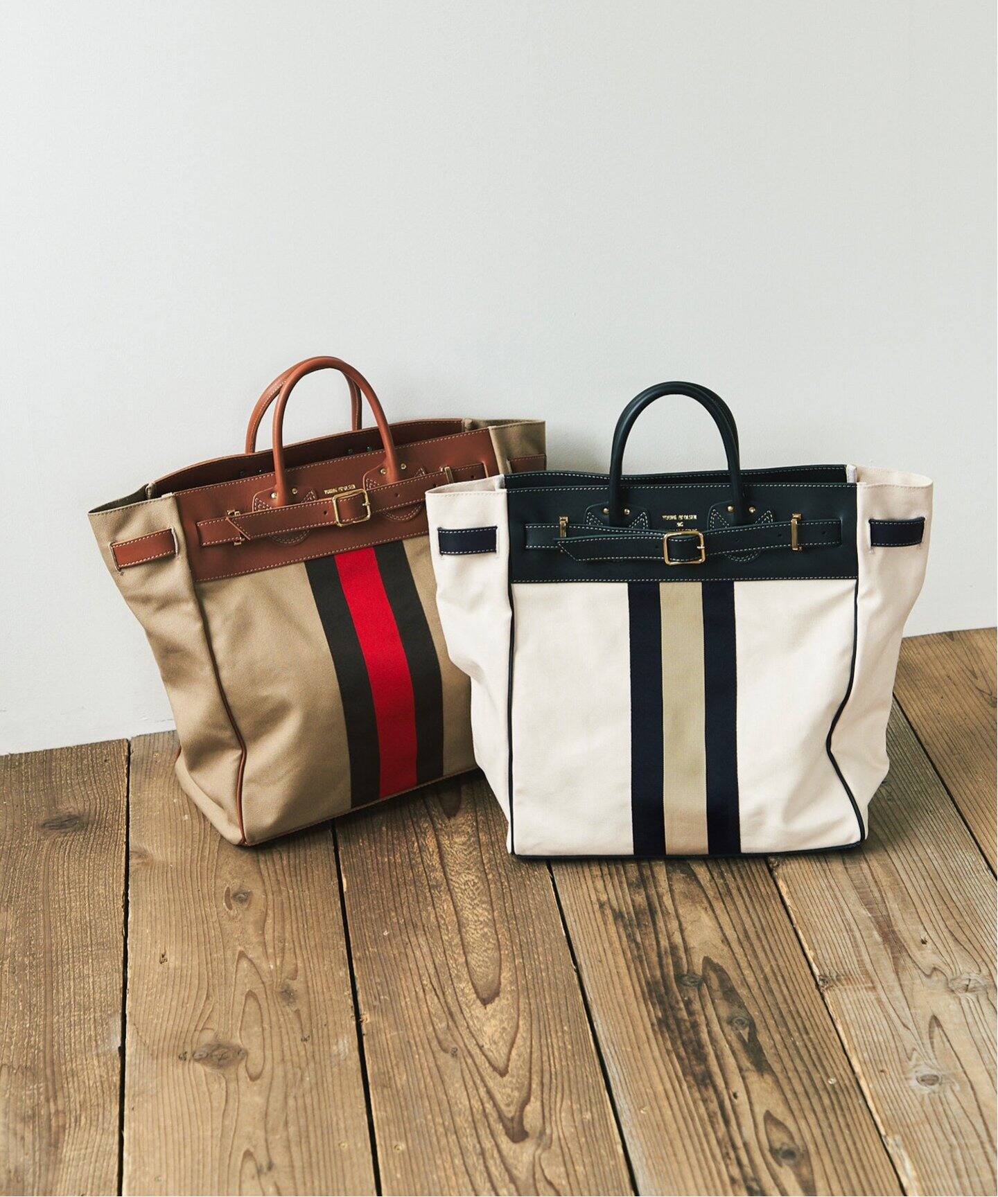 YOUNG&OLSEN/ヤングアンドオルセン】別注ラインテープ TOTE（トート 