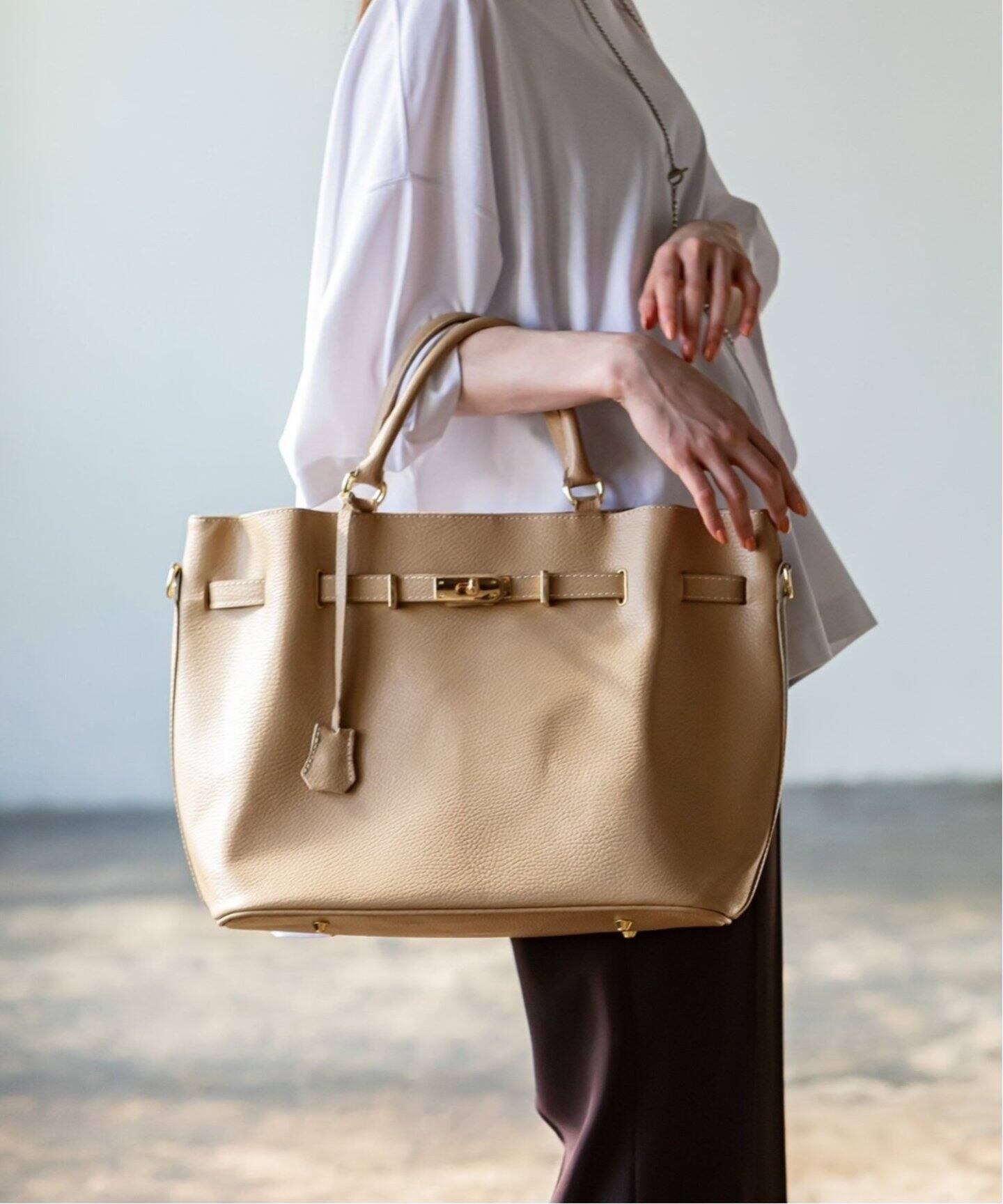 追加11》【MILOS】金具付きトート（トートバッグ）｜NOBLE（ノーブル  