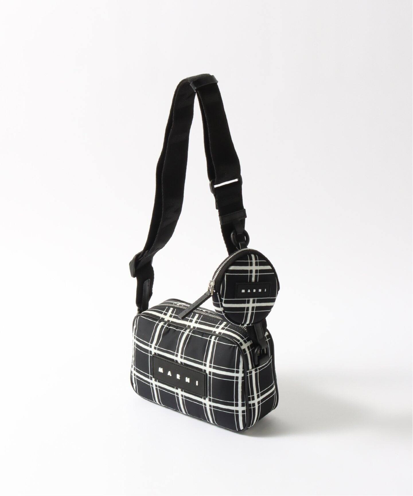MARNI CAMERA BAG CHECK PRINT ブラック 新品未使用 
