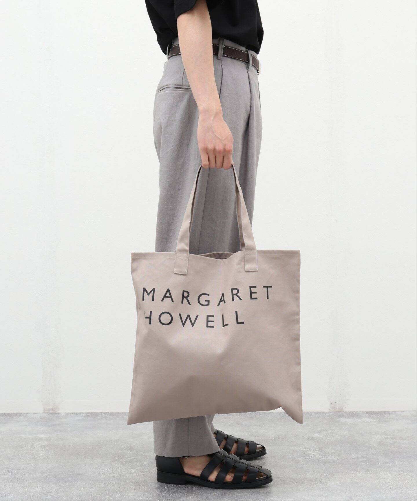 MARGARET HOWELL / マーガレット ハウエル】 Cotton LOGO TOTE（トート  