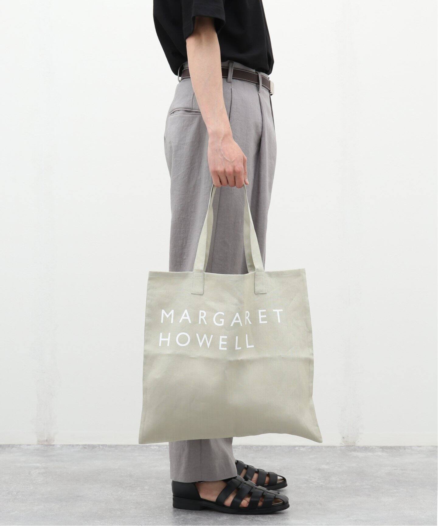 MARGARET HOWELL / マーガレット ハウエル】LINEN LOGO TOTE（トート  