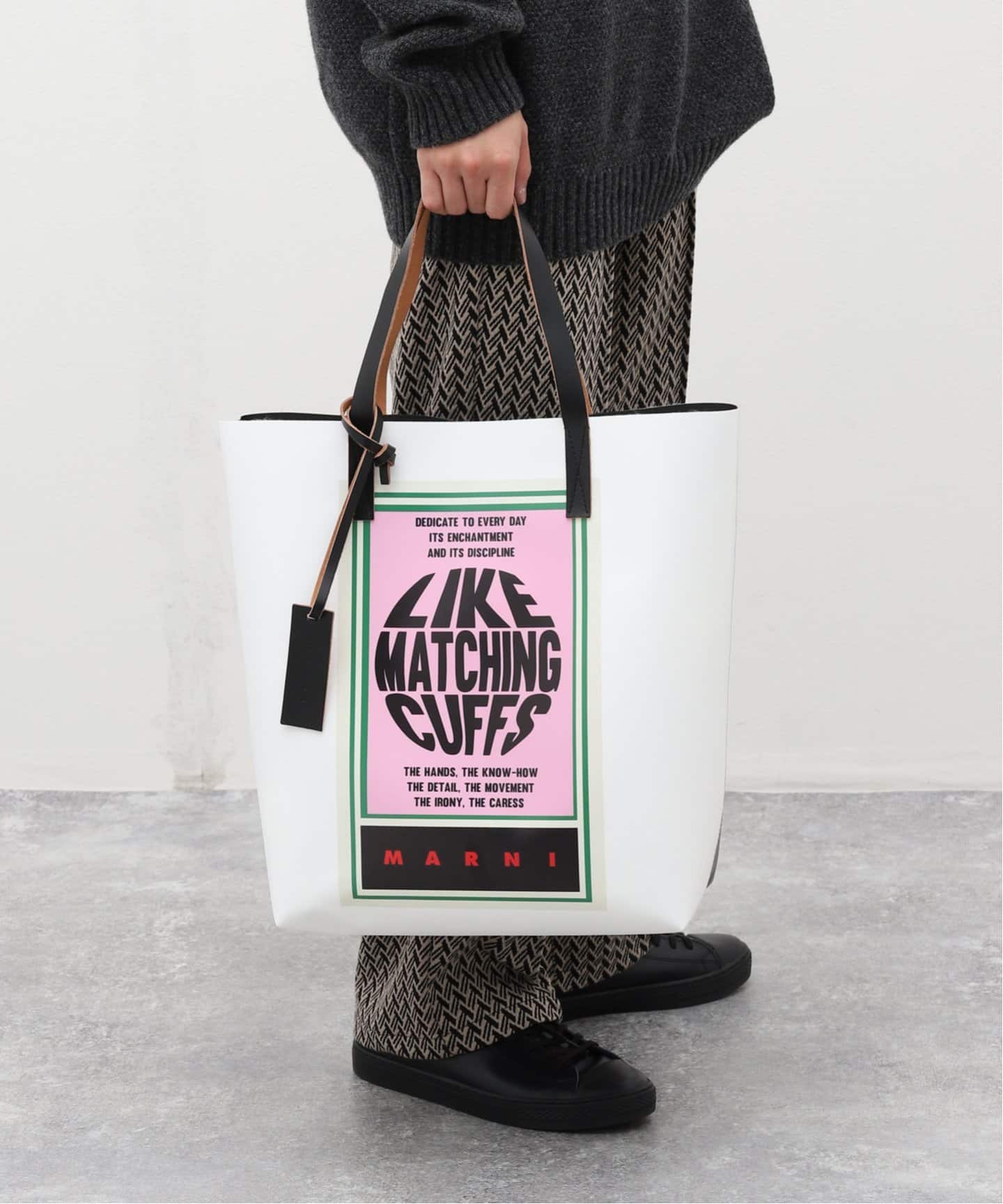 新品未使用【MARNI】 Tribeca ロゴプリント トートバッグ MARNI