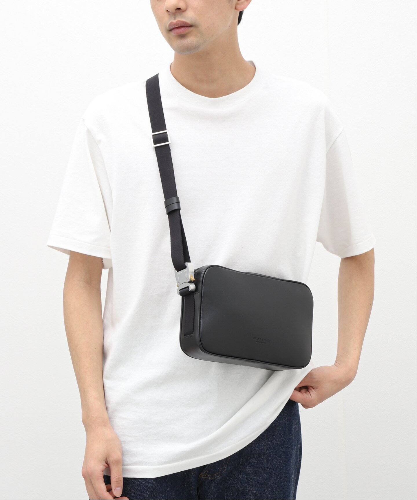 1017 ALYX 9SM / 017 アリクス 9SM】LEATHER BUCKLE CROSSBODY BAG  