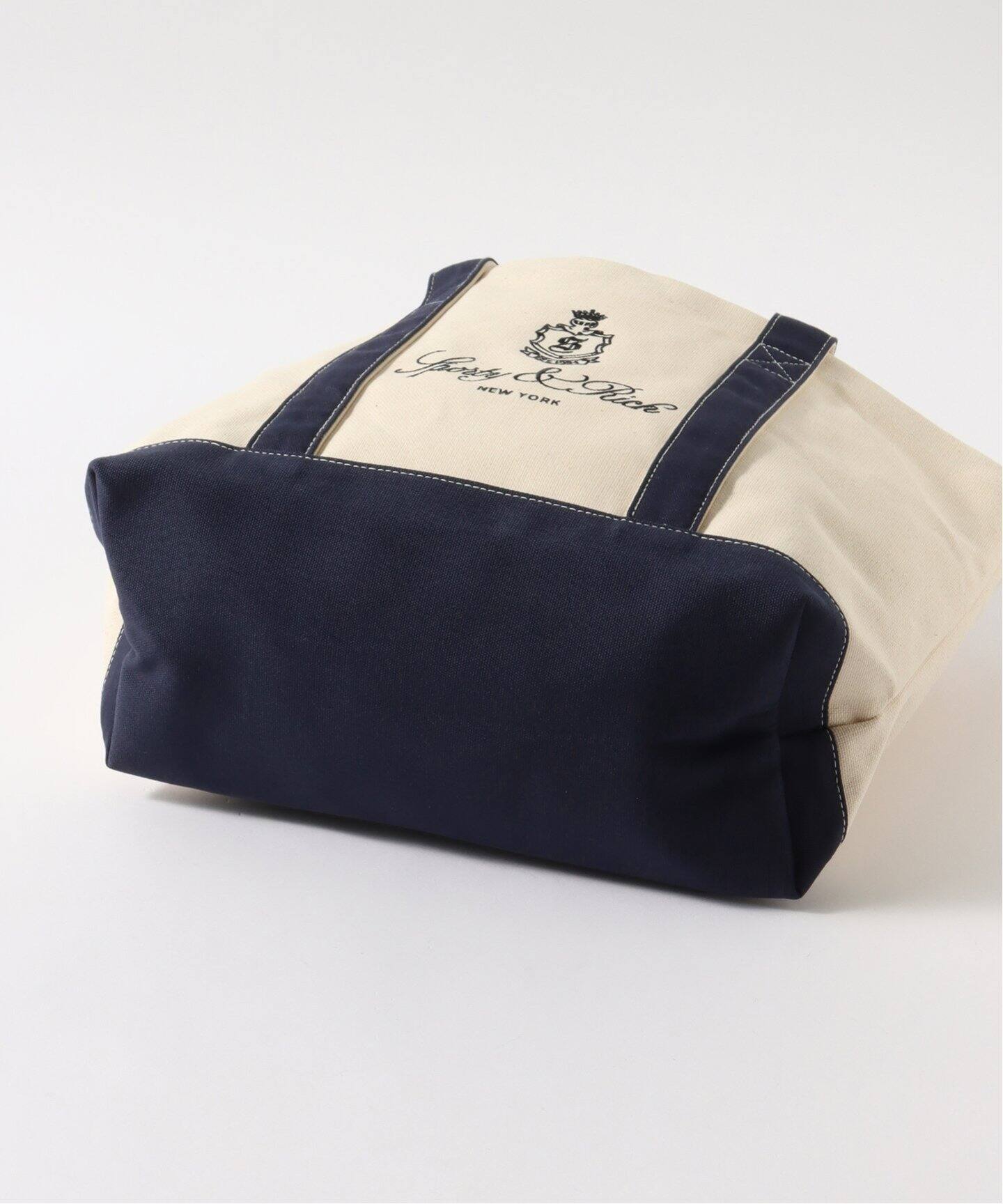 【関税込み】Sporty & Rich ネイビー Vendome Tennis バッグ VENDOMETENNISRACKETBAGNAVY-1.