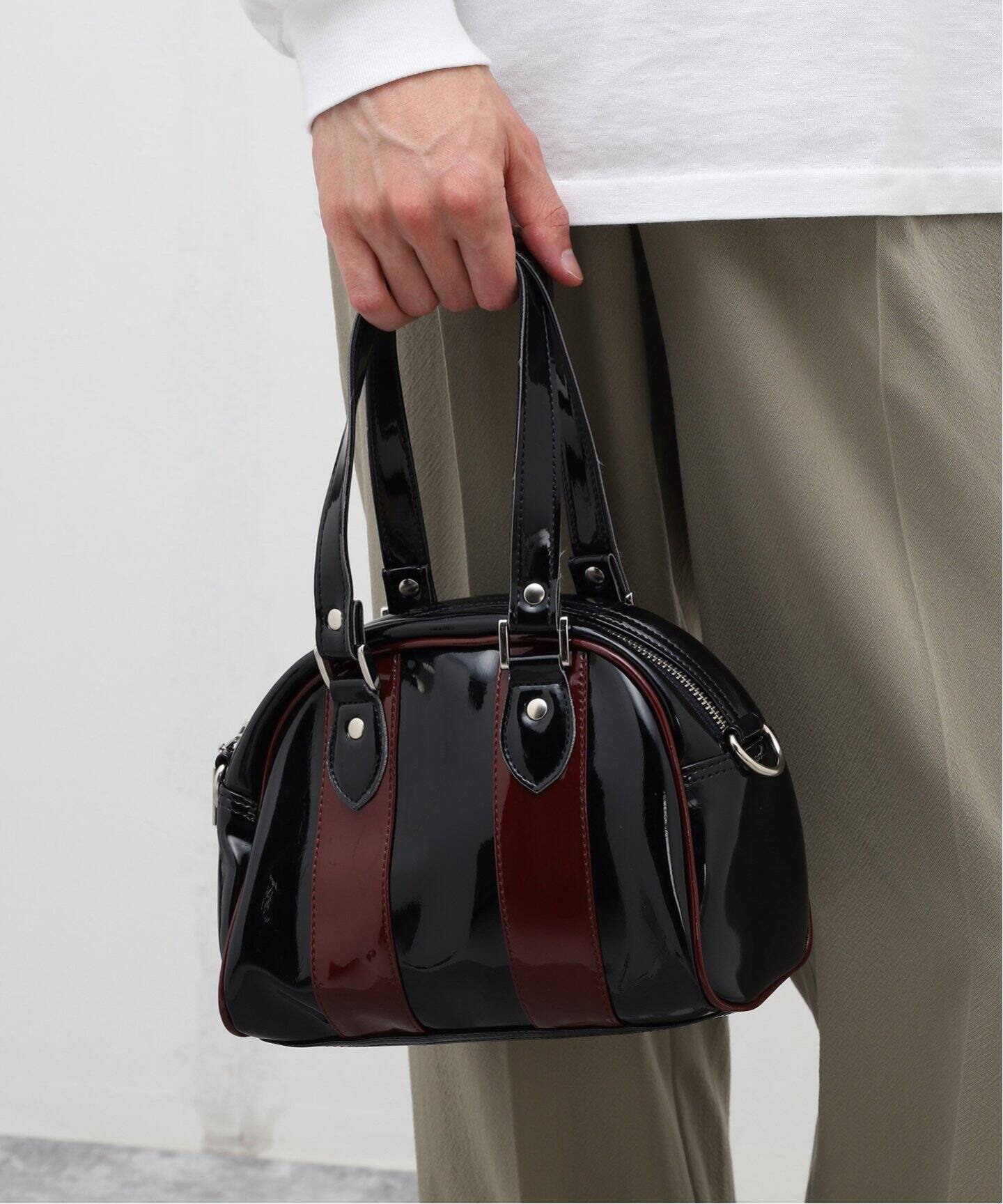 DAIRIKU / ダイリク】RENTON Mini Enamel Boston Bag（ボストンバッグ  