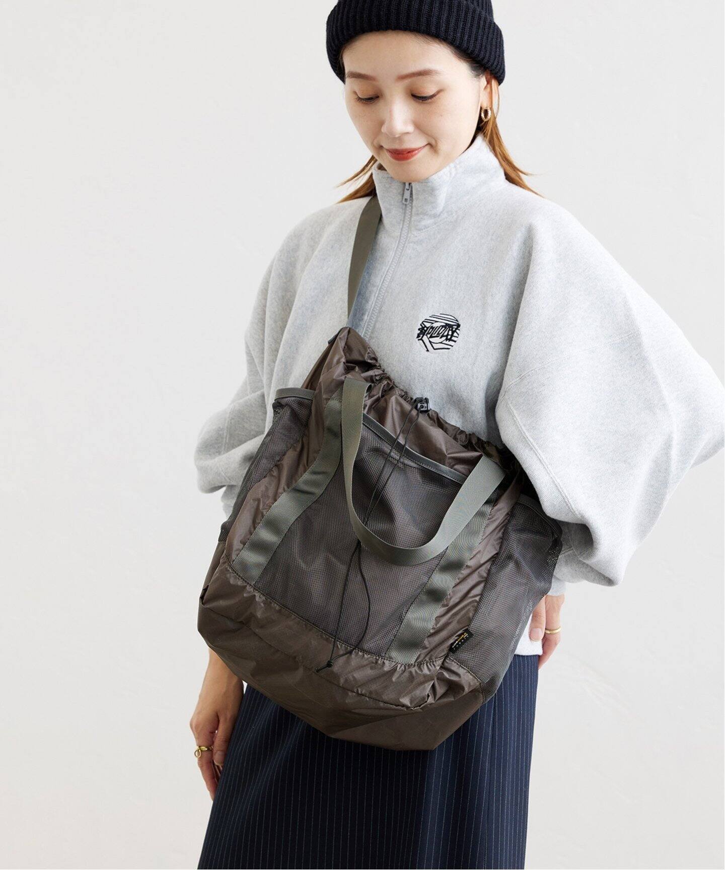 別注》【HOLIDAY/ホリデイ】PACKABLE STRAP TOTE BAG：トートバッグ 