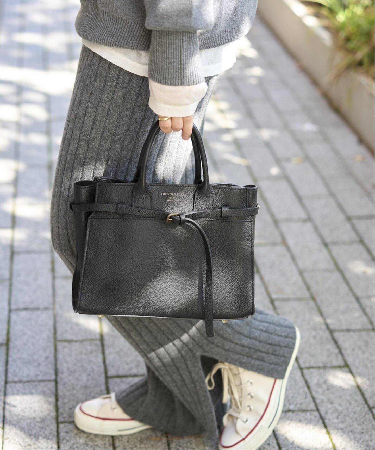 追加》【CHRISTIAN VILLA/クリスチャン ヴィラ】金具付きミニトート  