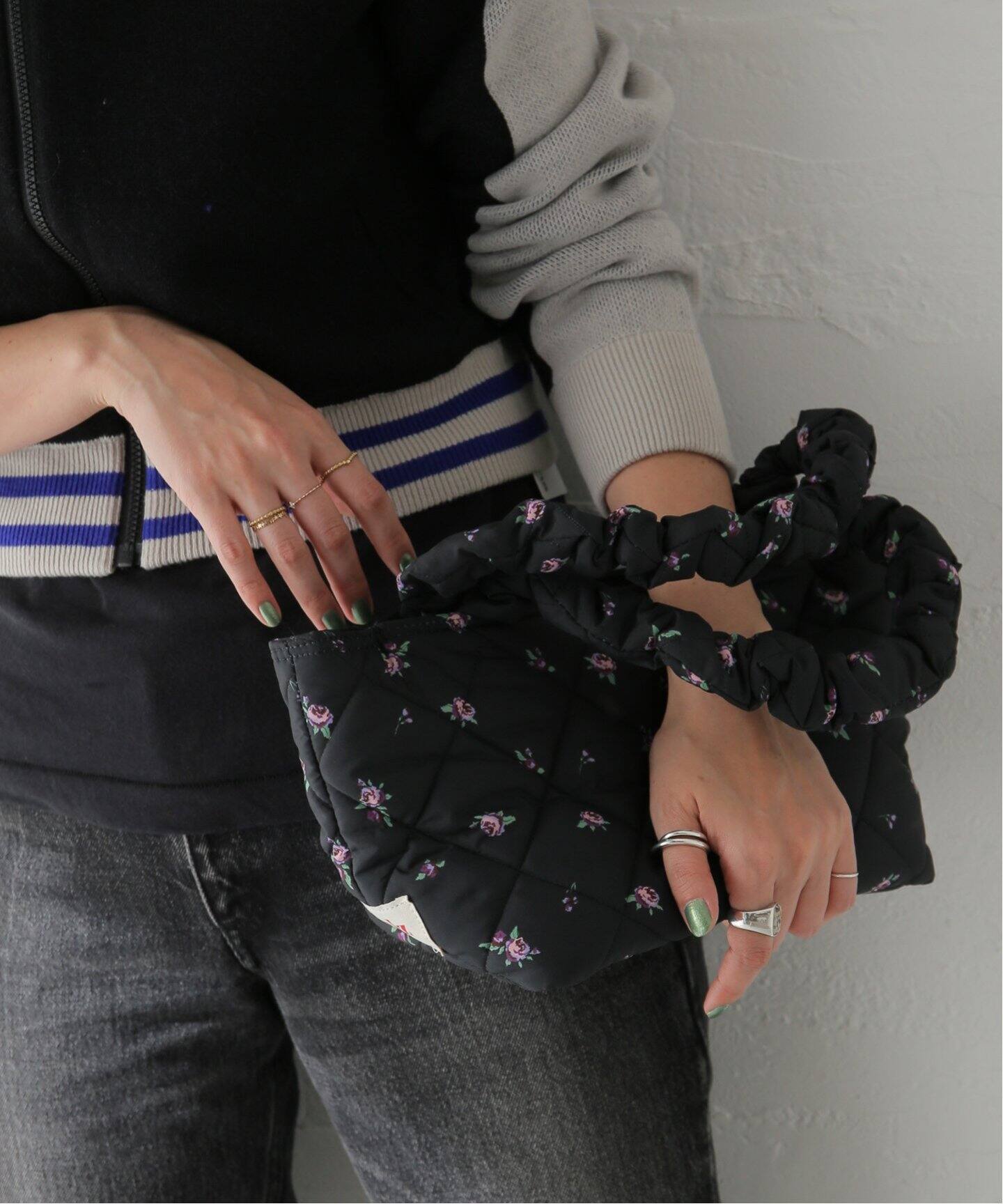 PLZPROJECT/プリーズプロジェクト】QUILTING SHOPPER BAG：バッグ 