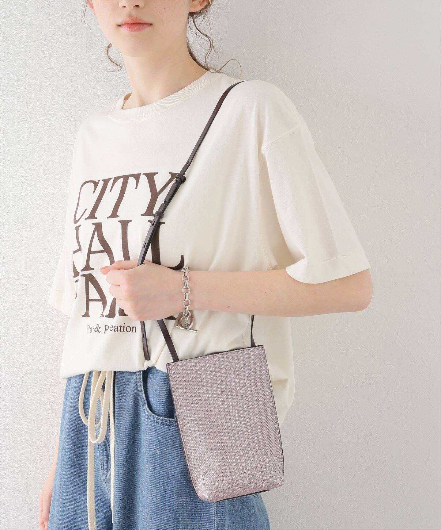 GANNI / ガニー】Banner Small Crossbody Glitter:バッグ（ショルダー  