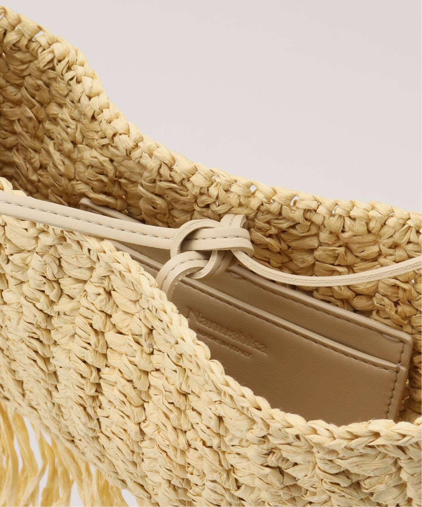 ドゥーズィエムクラス購入 ナヌーシュカ 23AW JEN レザーバッグ NANUSHKA/ナヌーシュカ】THE FRINGE BAGUETTE（ショルダーバッグ